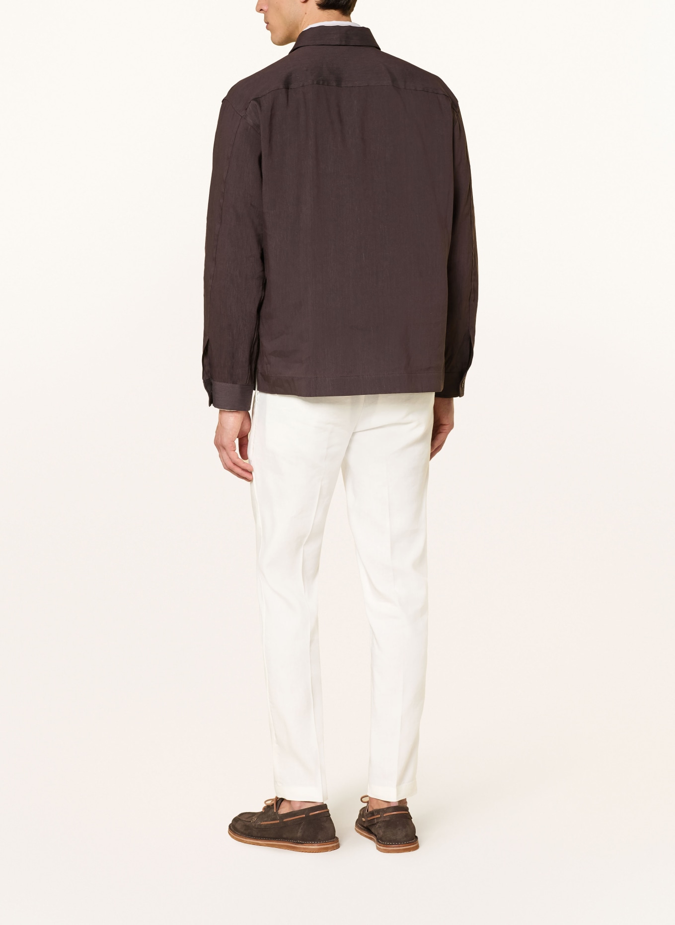 BOSS Pantalon KANE coupe extra slim avec lin: BLANC