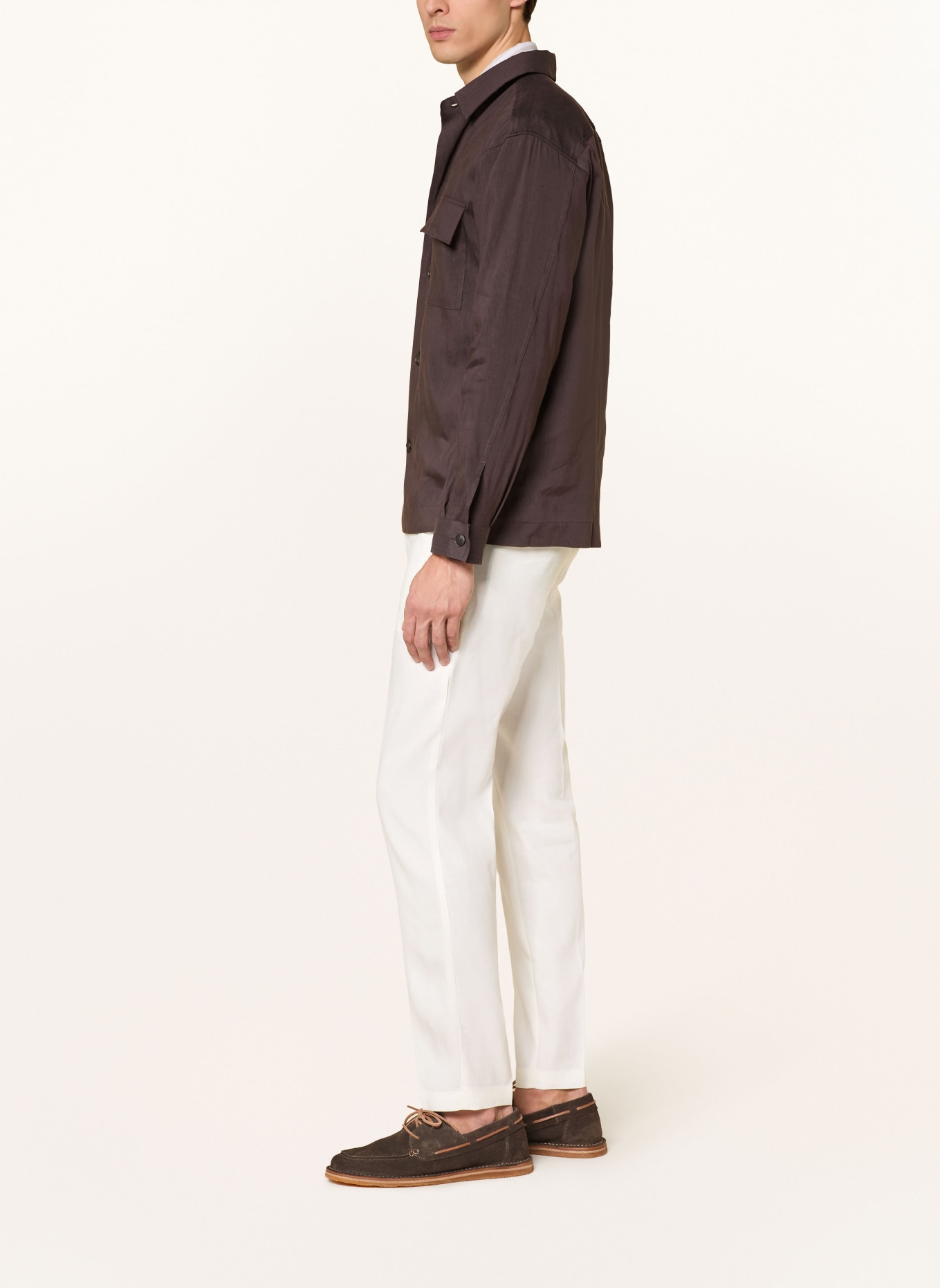 BOSS Pantalon KANE coupe extra slim avec lin: BLANC