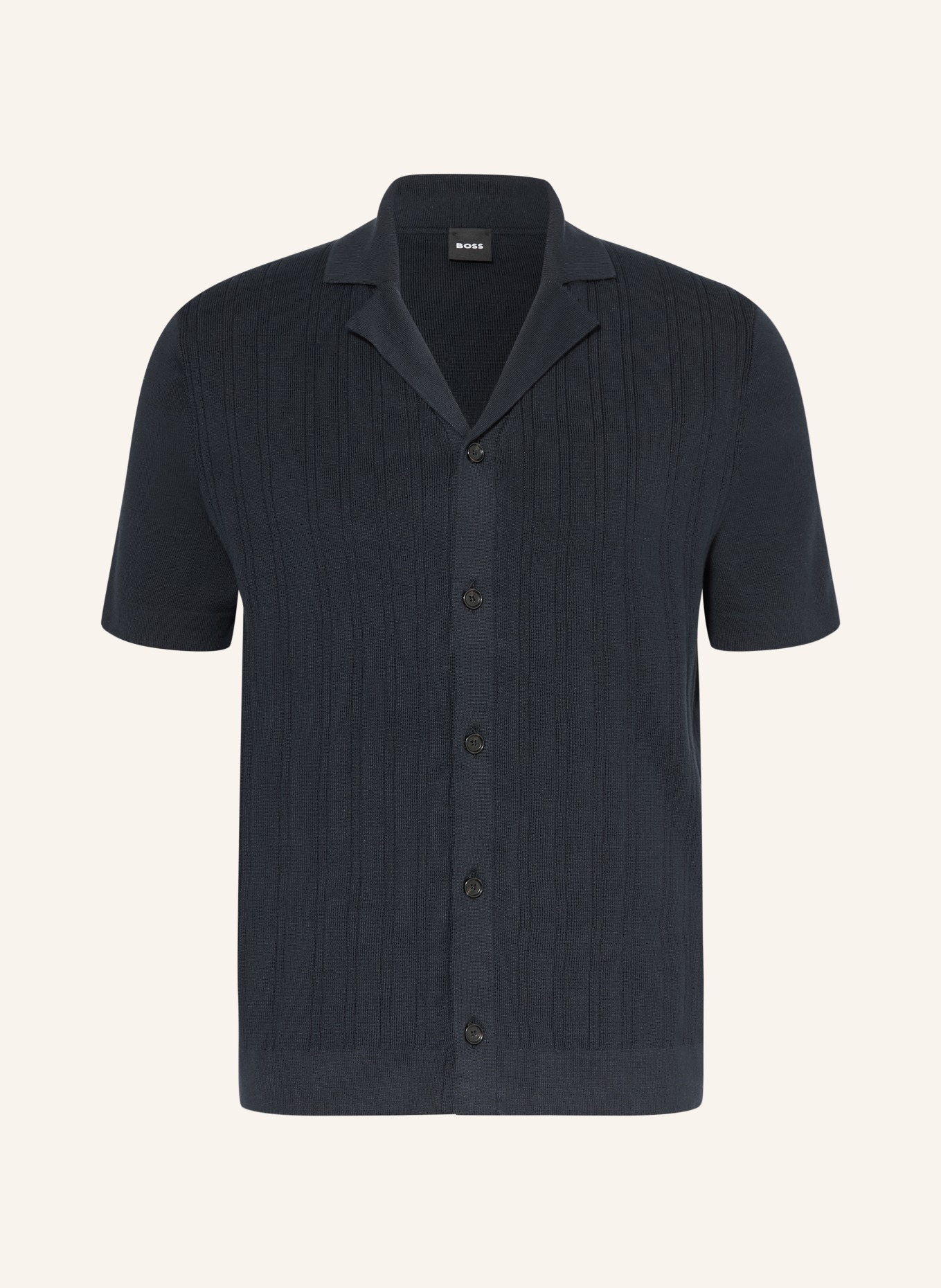 BOSS Sweter z dzianiny NERI o kroju slim fit: GRANATOWY