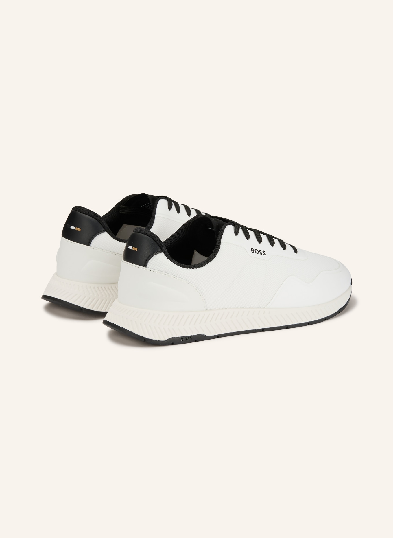 BOSS sneaker: WHITE / BLACK