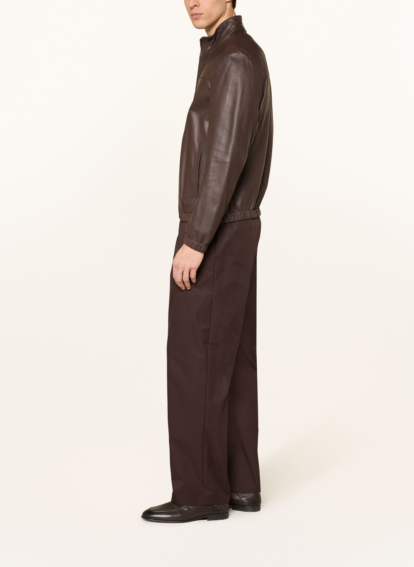 BOSS Regular fit chino pants: DARK BROWN