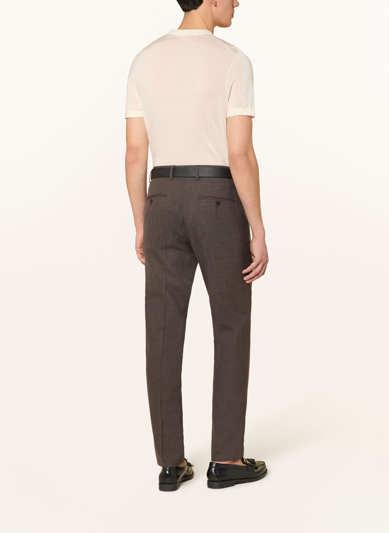 BOSS Anzughose Slim Fit: 208 DARK BROWN