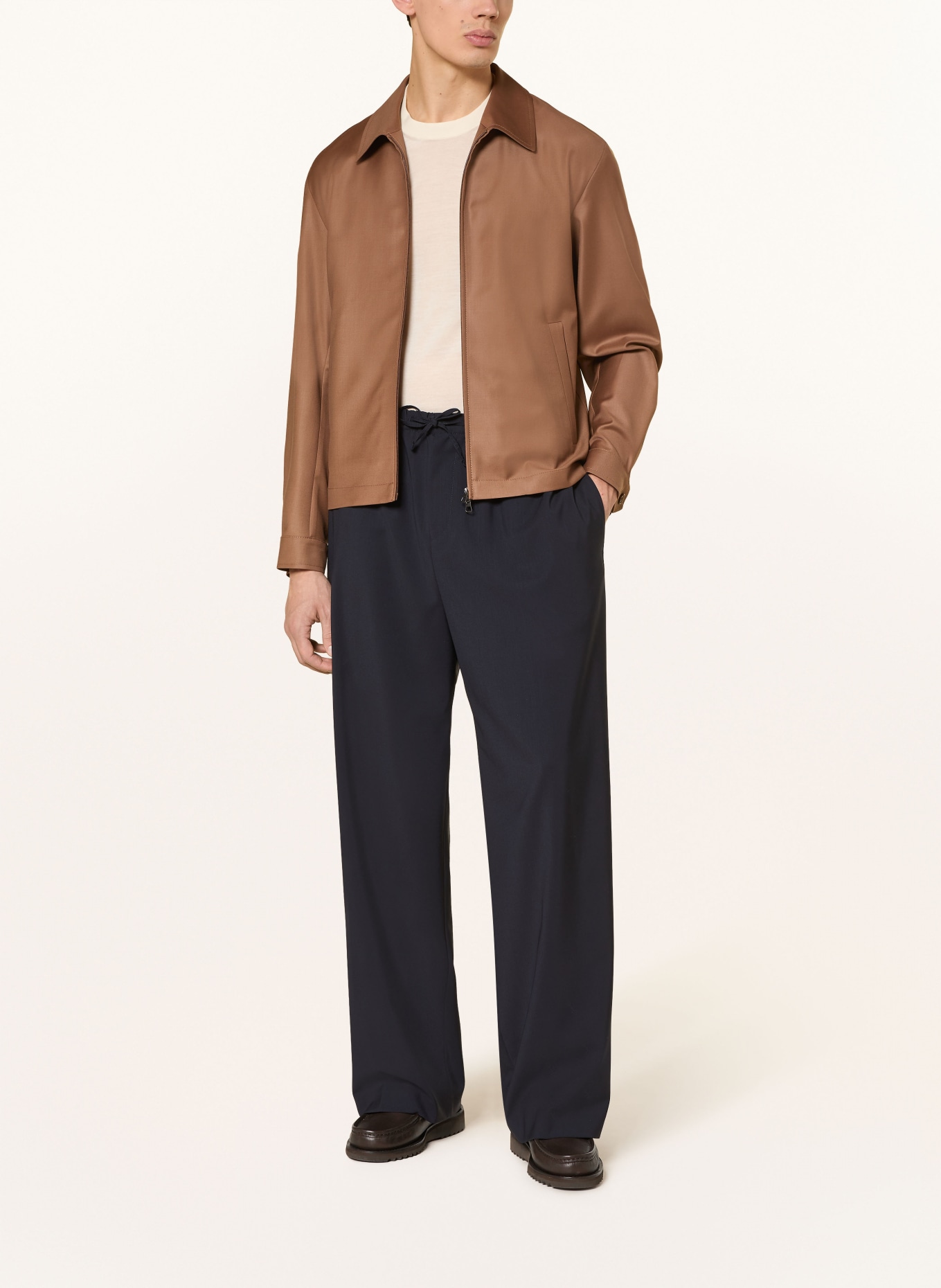 BOSS Chino Regular Fit: DUNKELBLAU