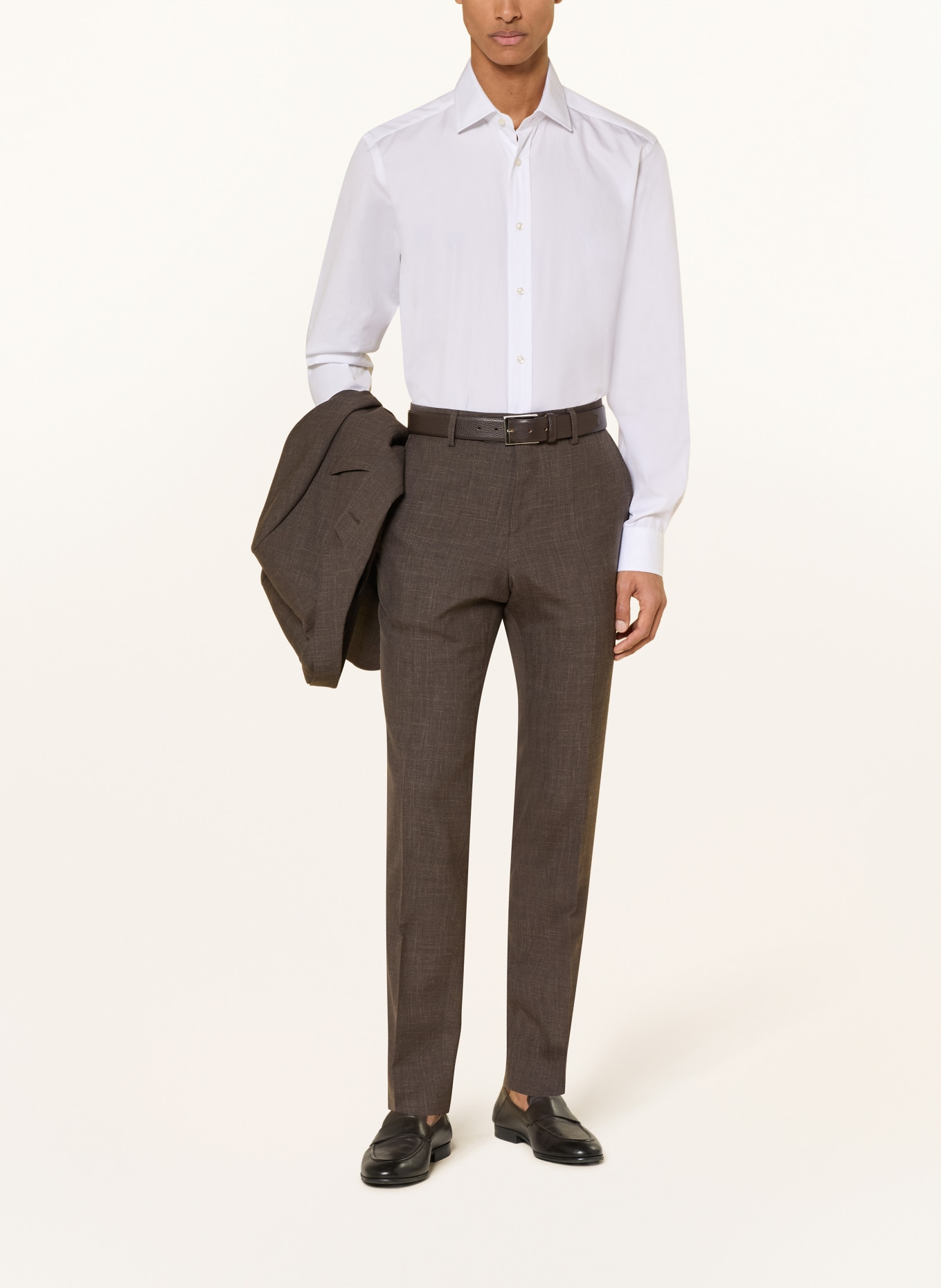 BOSS Overhemd DAVID Slim Fit: WIT