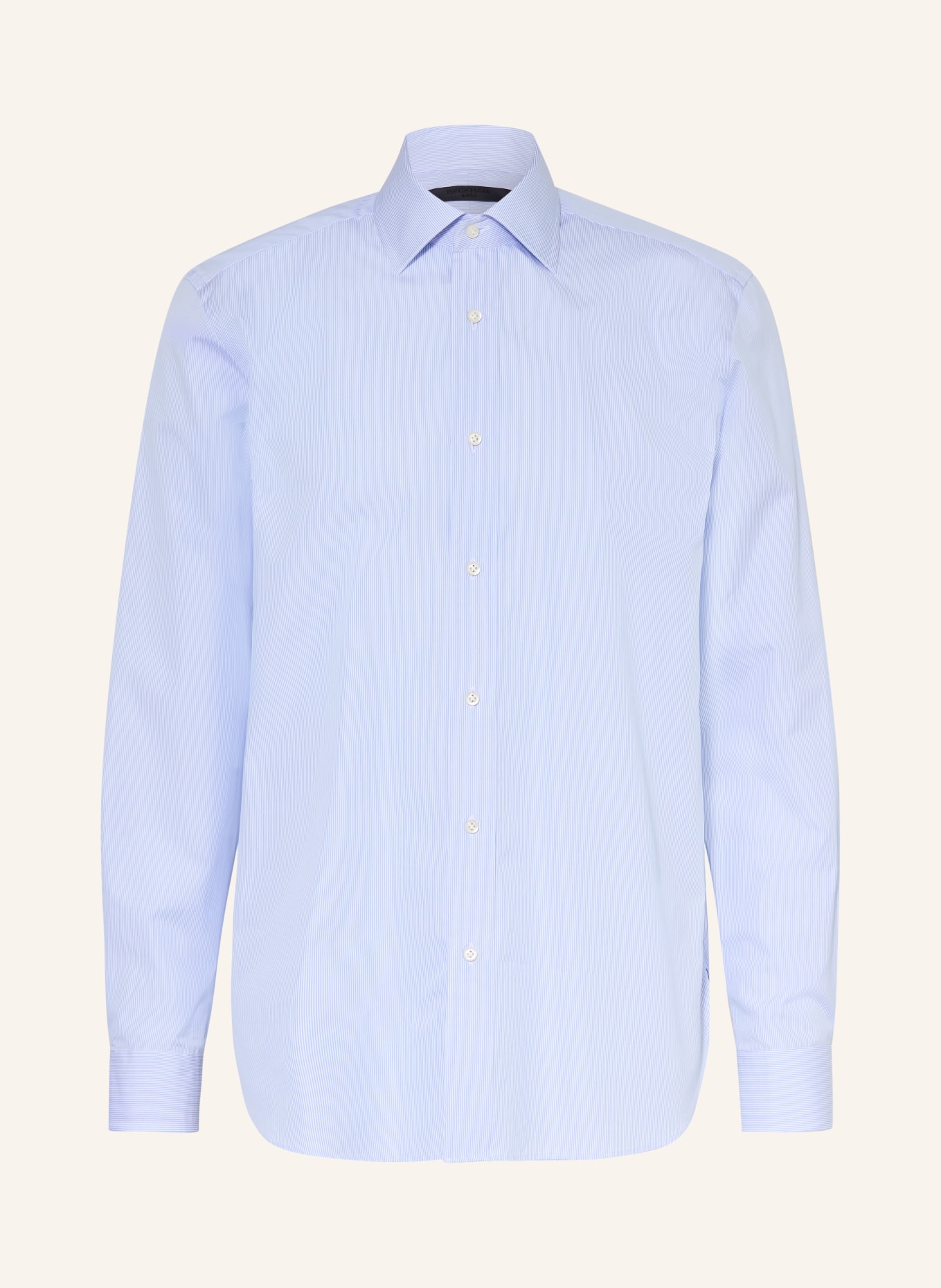 BOSS Overhemd DAVID Slim Fit: LICHTBLAUW / WIT