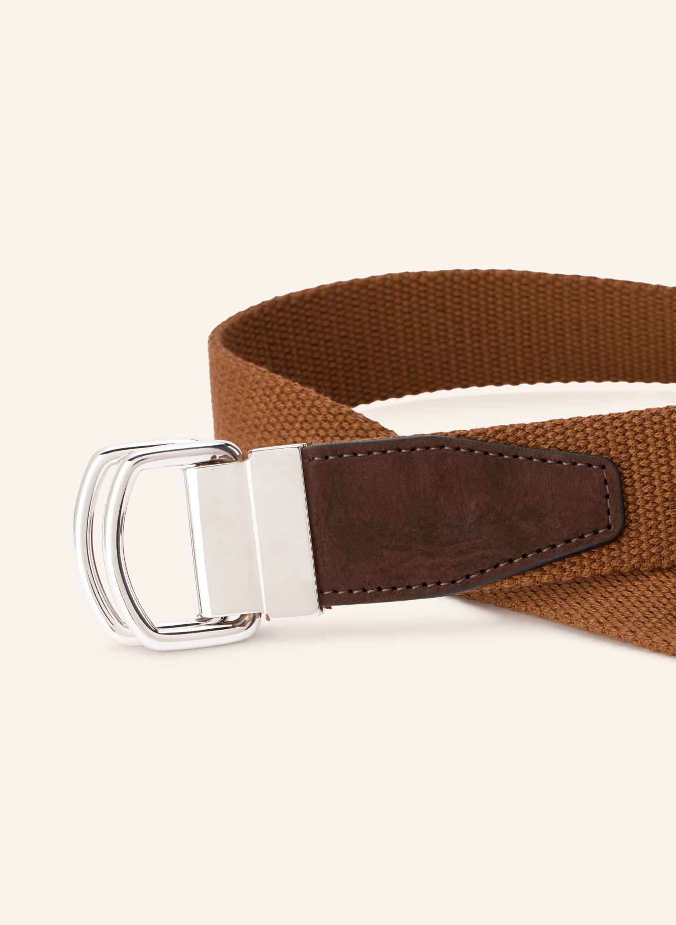 BOSS Gürtel ROUK: BRAUN / SILBER / DUNKELBRAUN