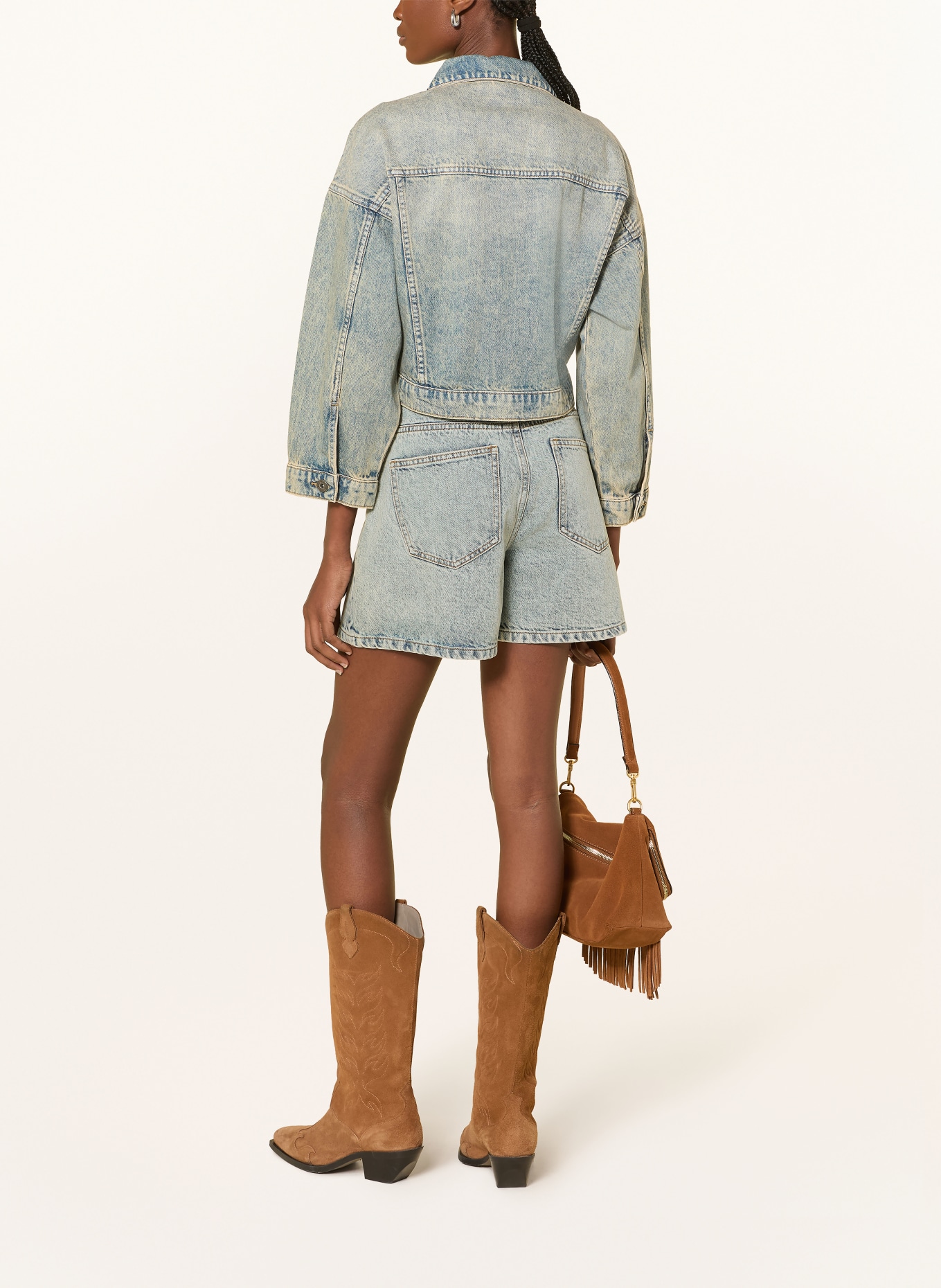 ICHI Jeansshorts IHAVENY: 900005260 LIGHT BLUE BLEACHED