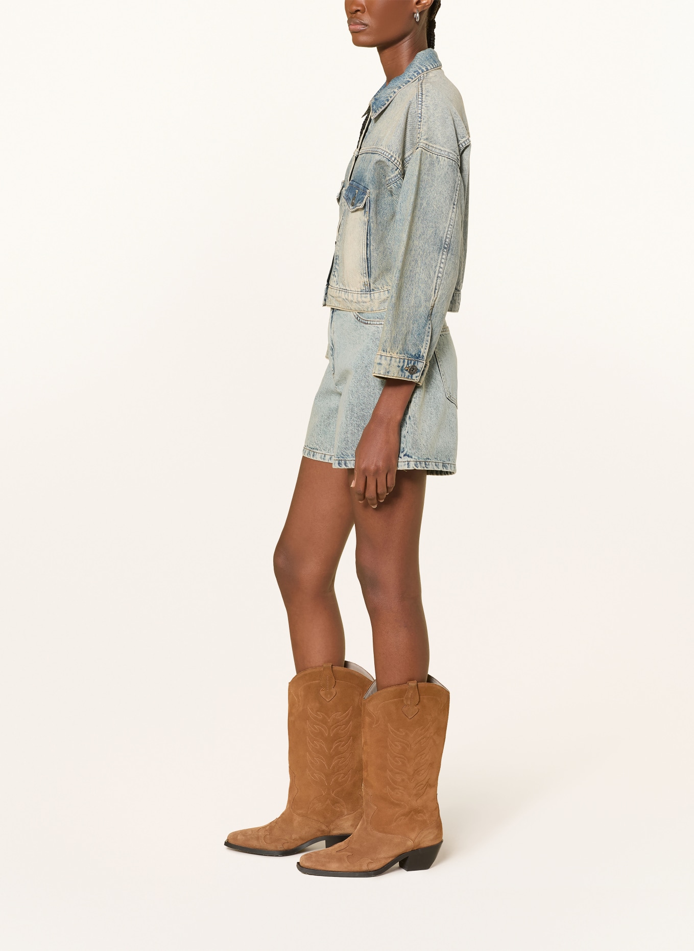 ICHI Jeansshorts IHAVENY: 900005260 LIGHT BLUE BLEACHED