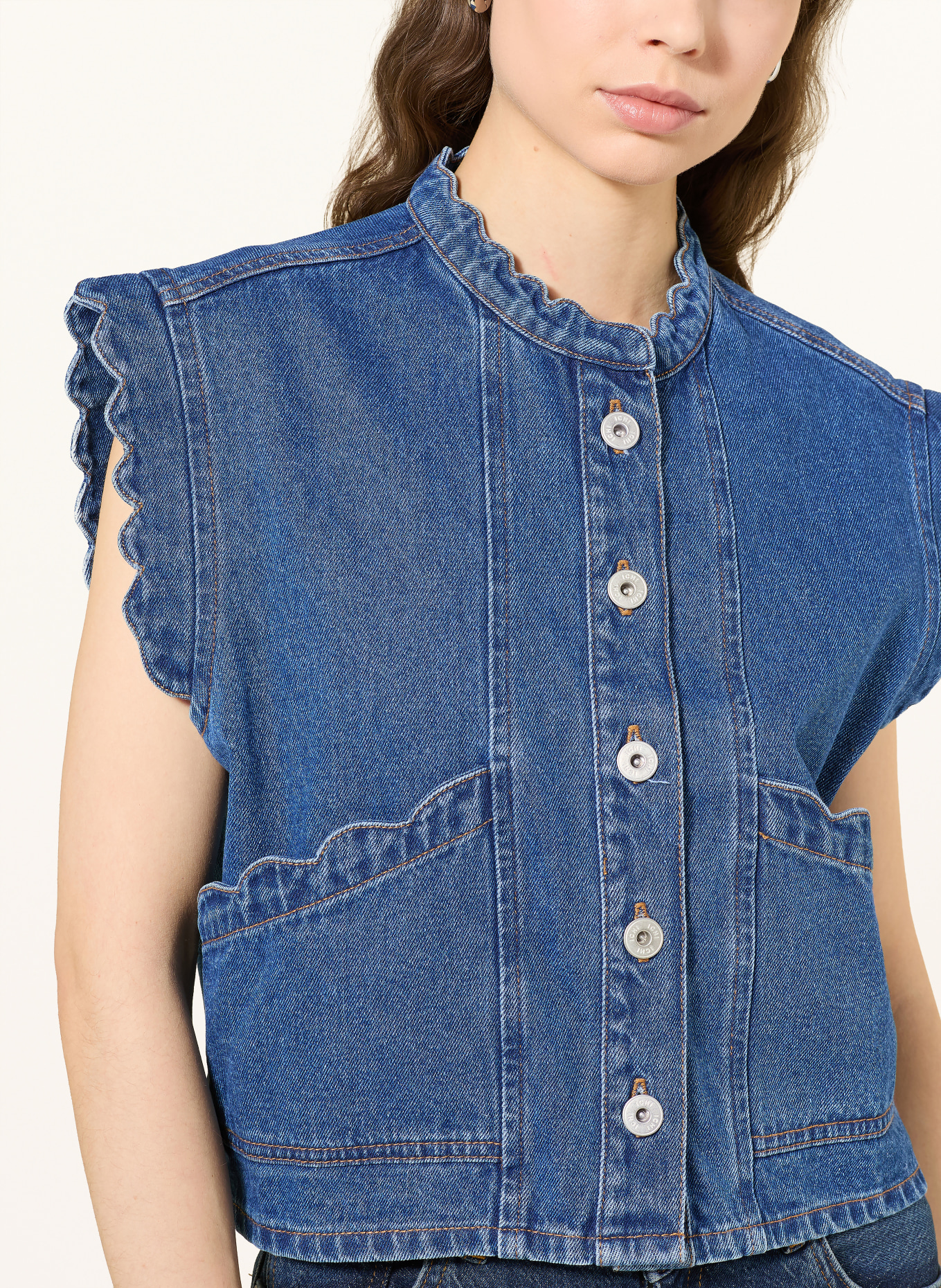 ICHI Jeansweste IHPALOU: BLAU