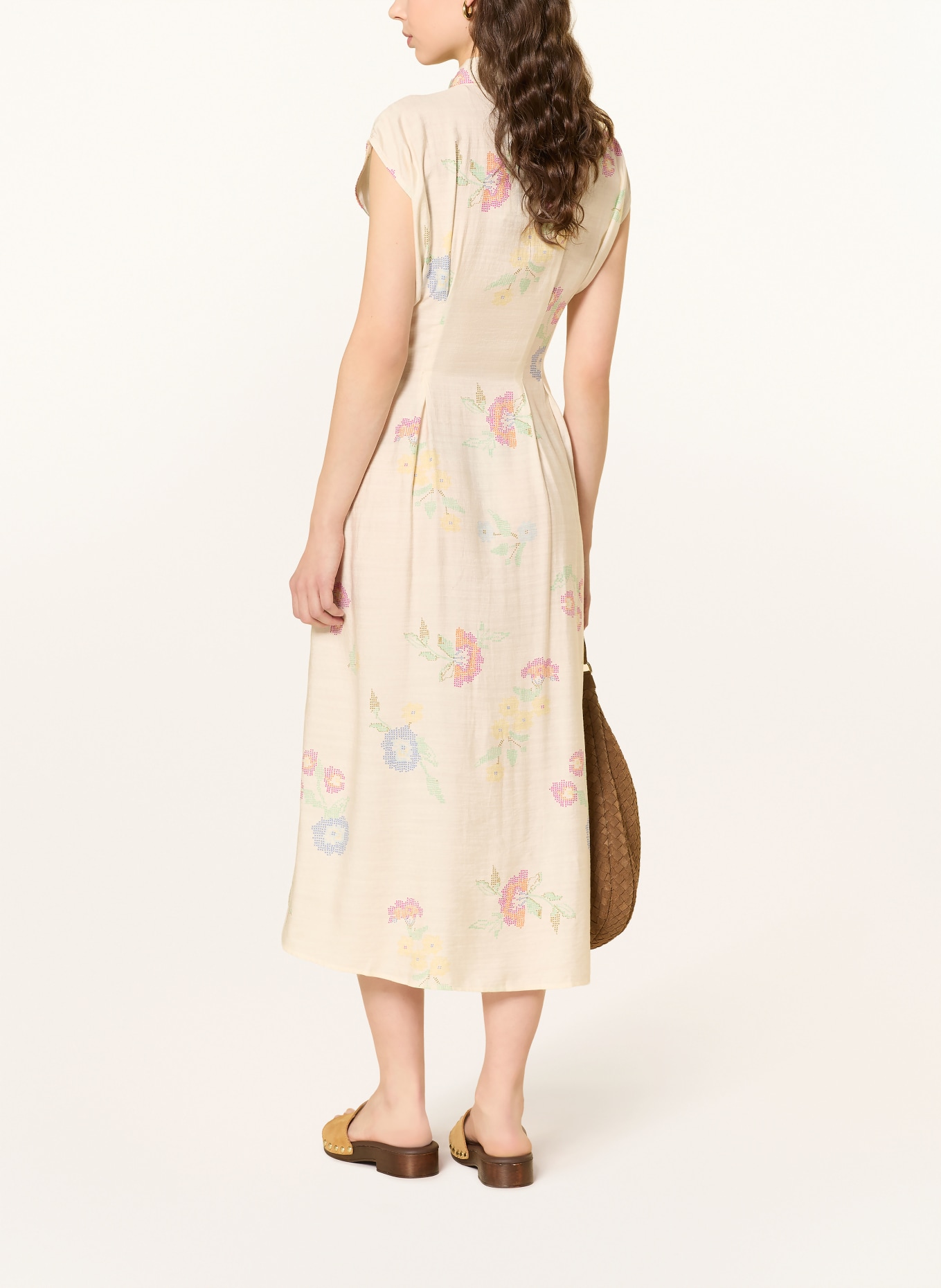 ICHI Hemdblusenkleid IHGINNI: CREME / PINK / GRÜN