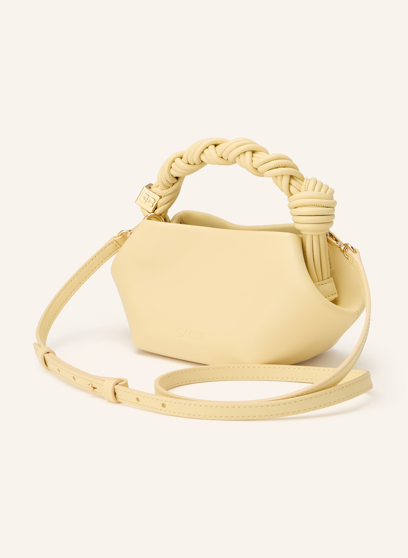 GANNI Sac à main BOU MINI: JAUNE CLAIR
