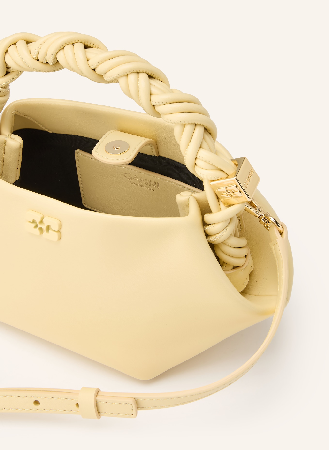 GANNI Sac à main BOU MINI: JAUNE CLAIR