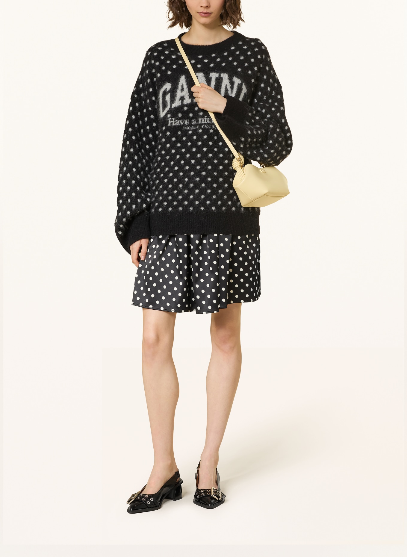 GANNI BOU MINI handbag: LIGHT YELLOW