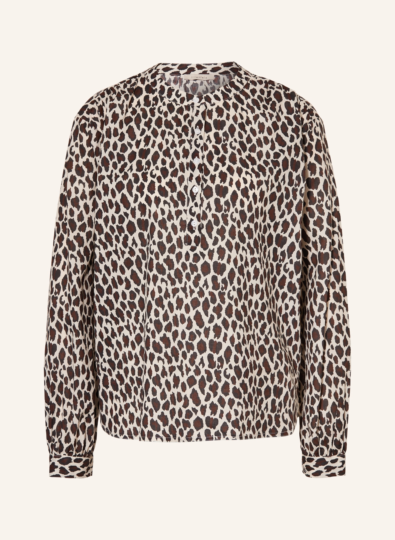 lilienfels Blusenshirt: CREME / DUNKELBRAUN / SCHWARZ