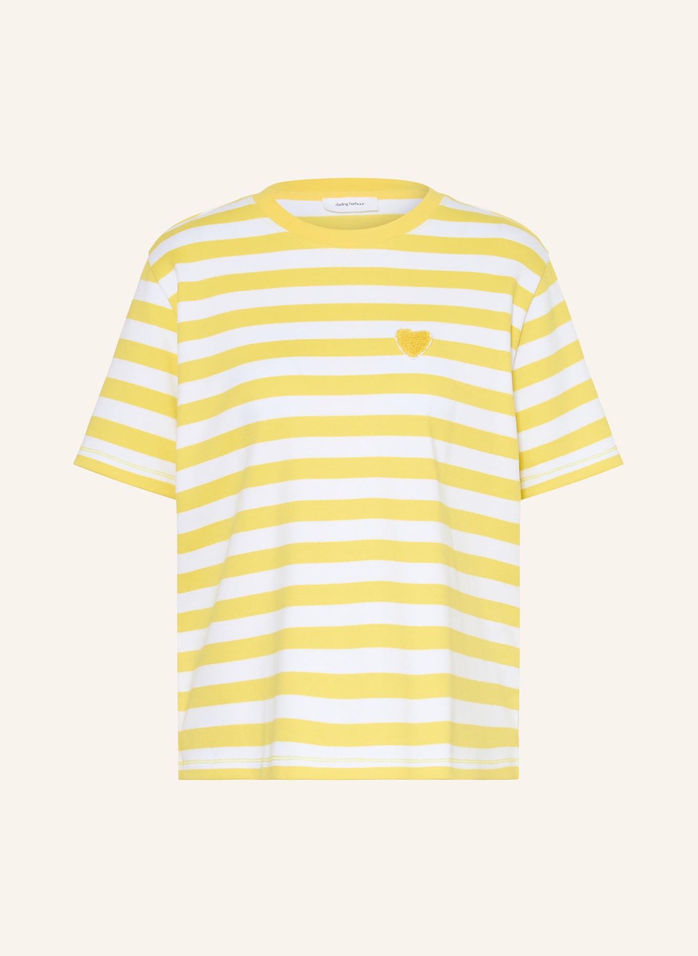 darling harbour T-shirt: YELLOW / WHITE