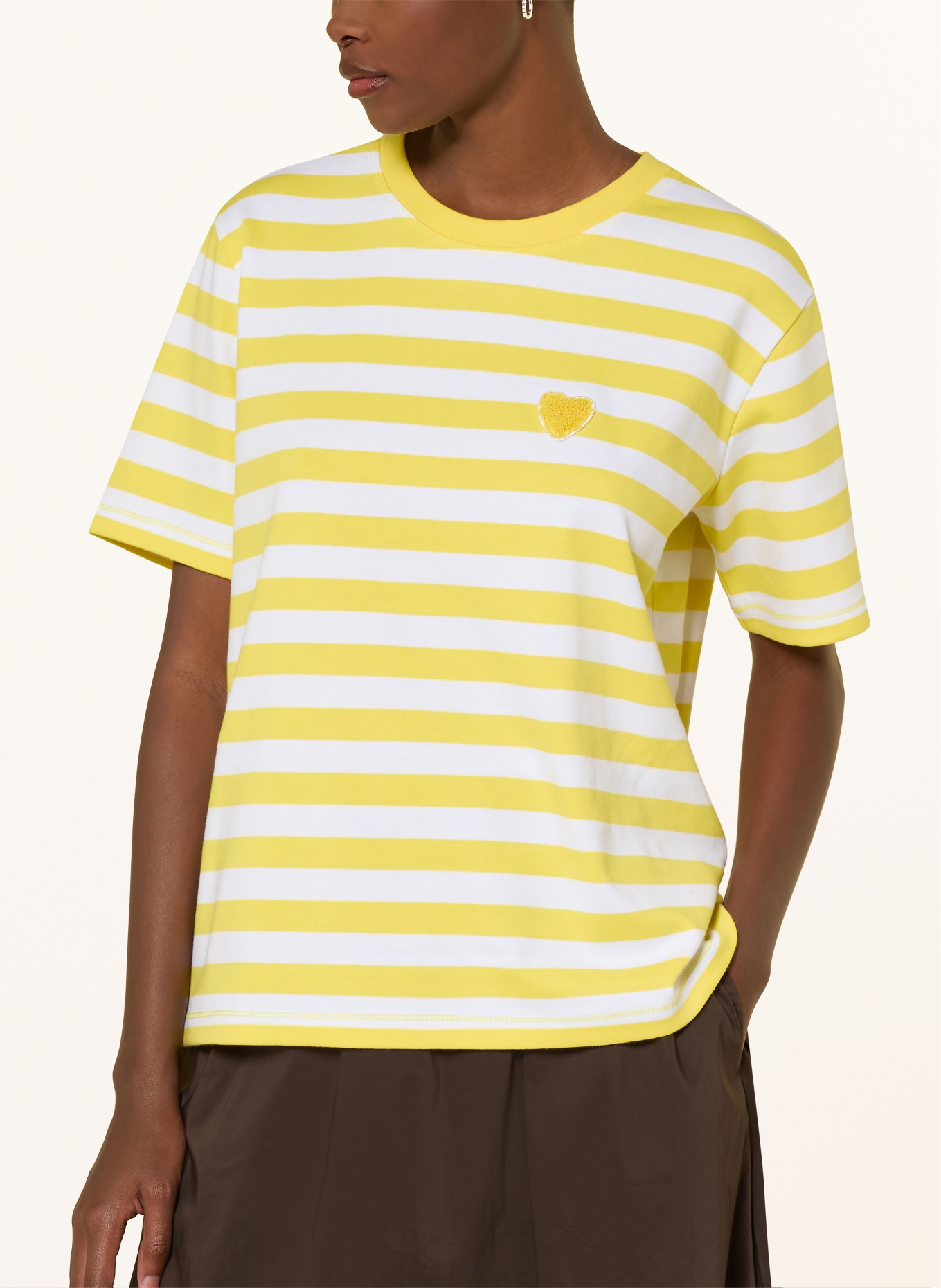 darling harbour T-shirt: YELLOW / WHITE