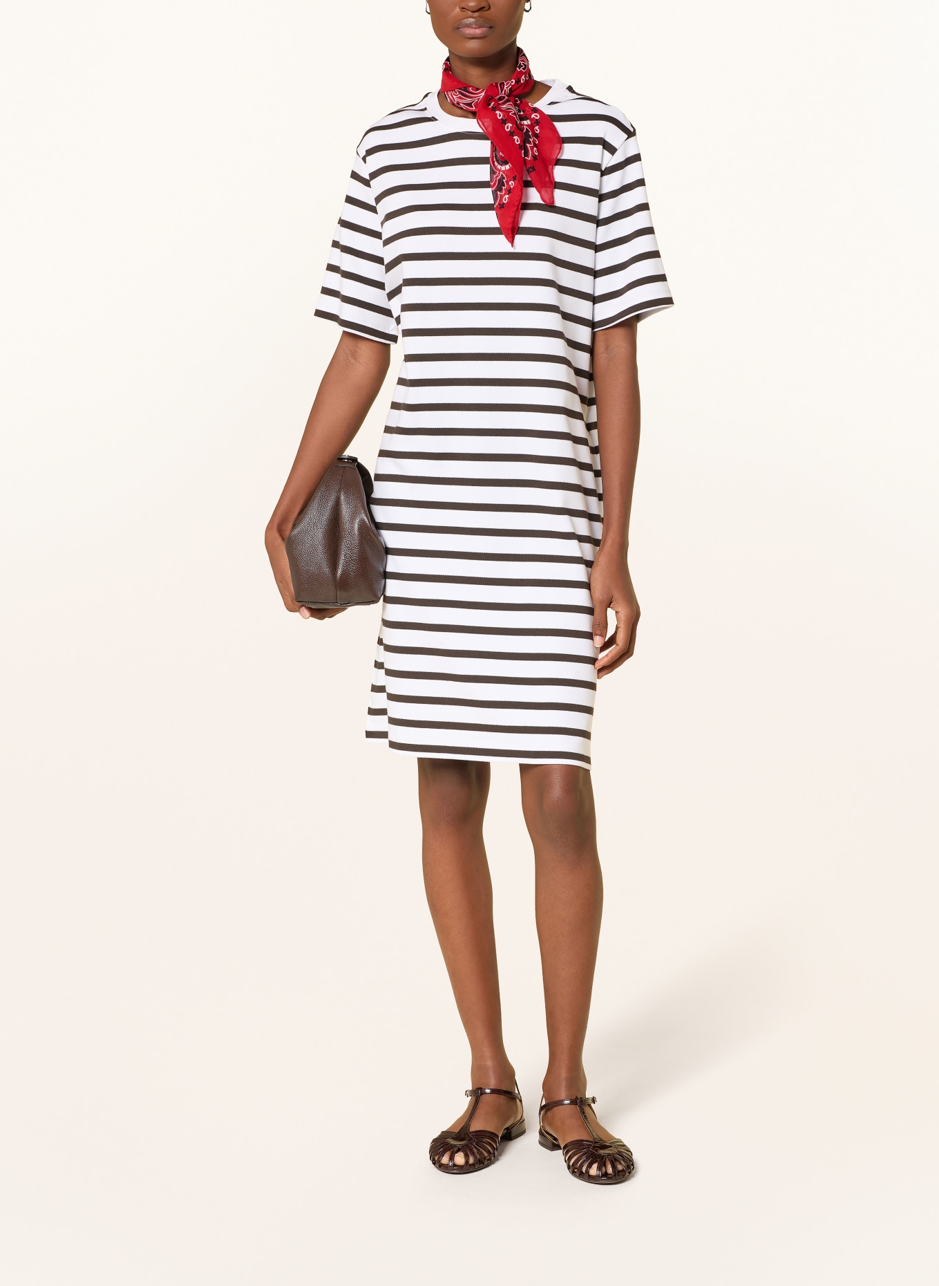 darling harbour Jerseyjurk: white / chocolate