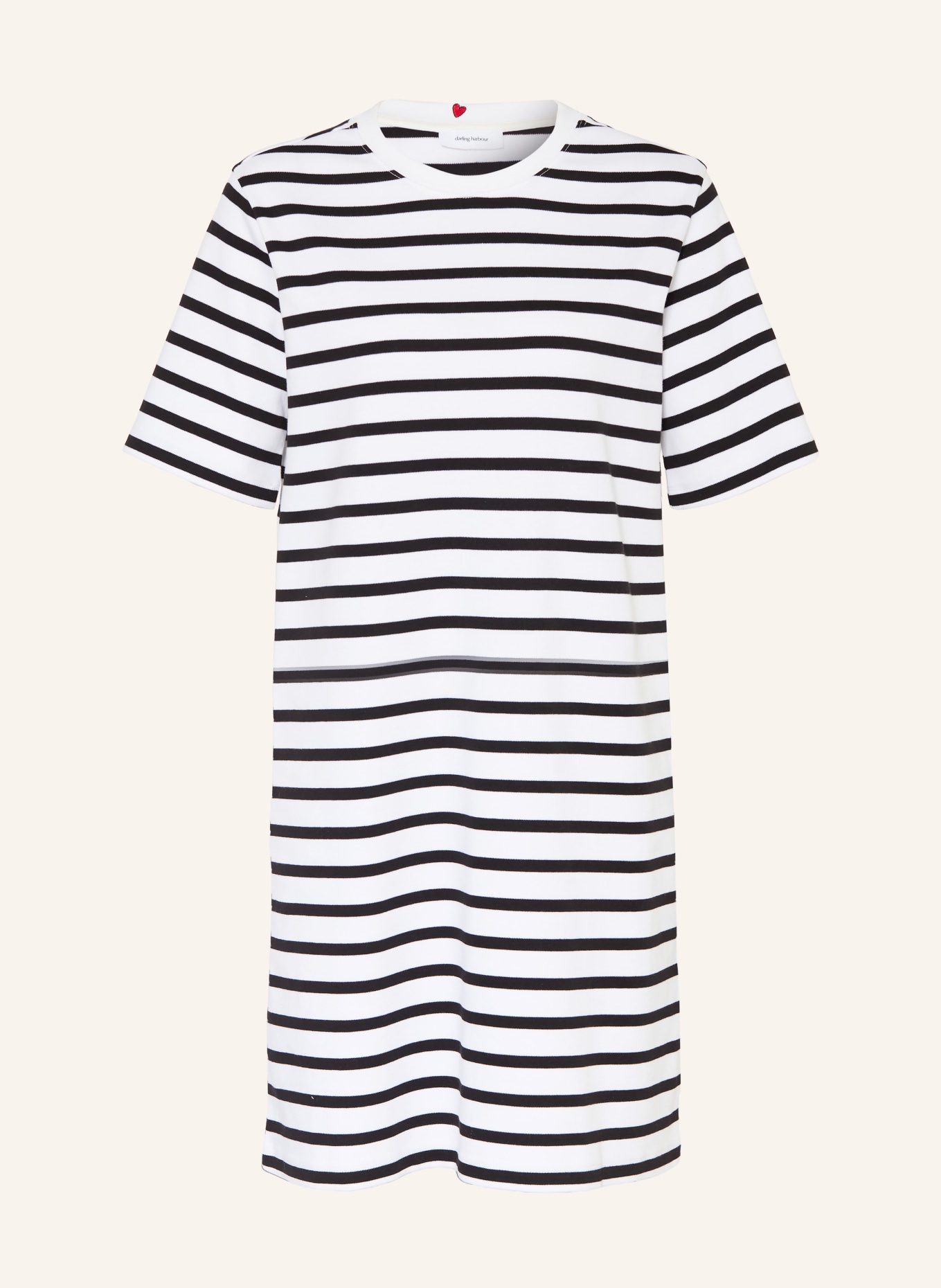 darling harbour Jerseykleid: WHITE / BLACK