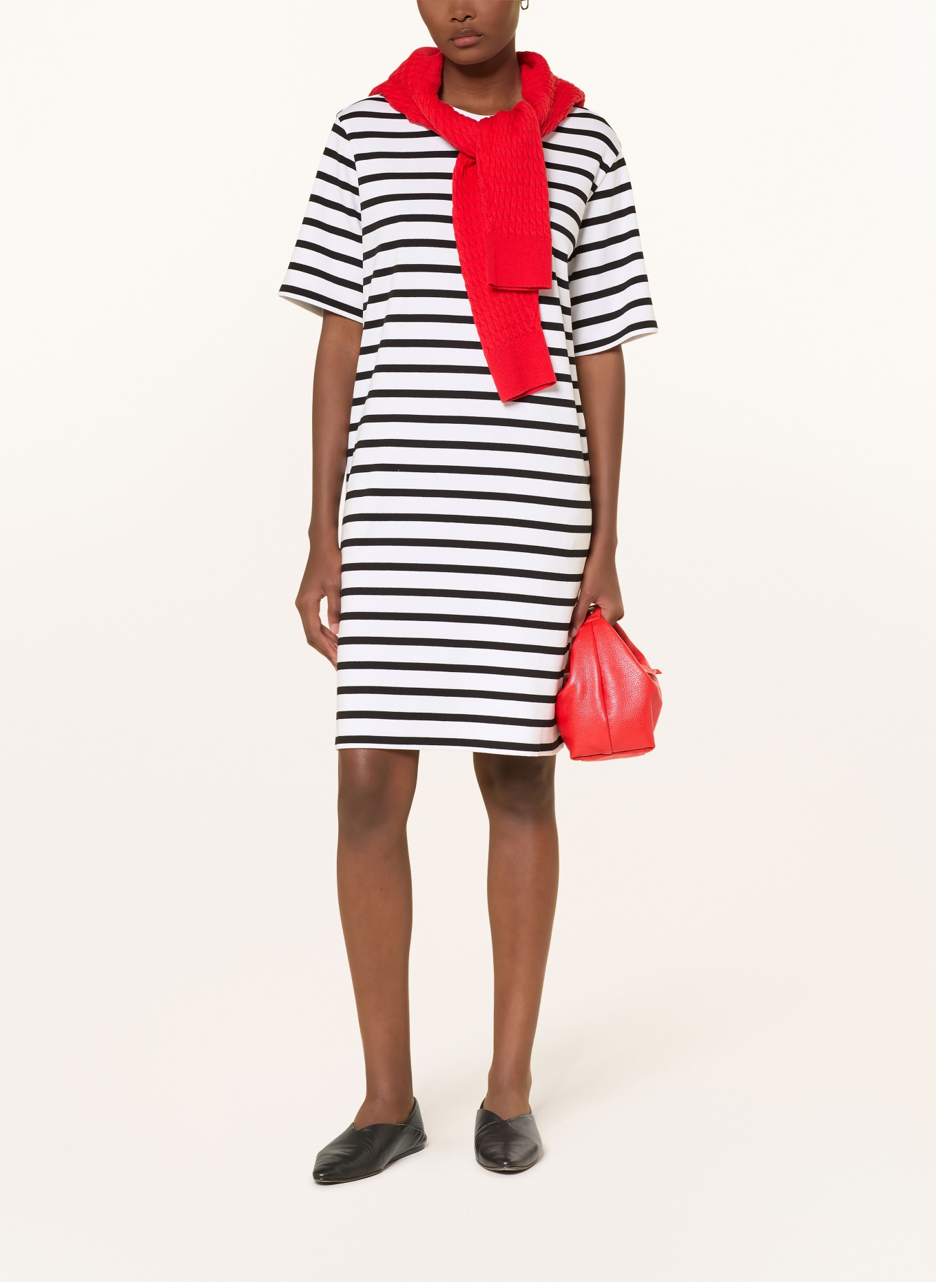 darling harbour Jerseykleid: WHITE / BLACK