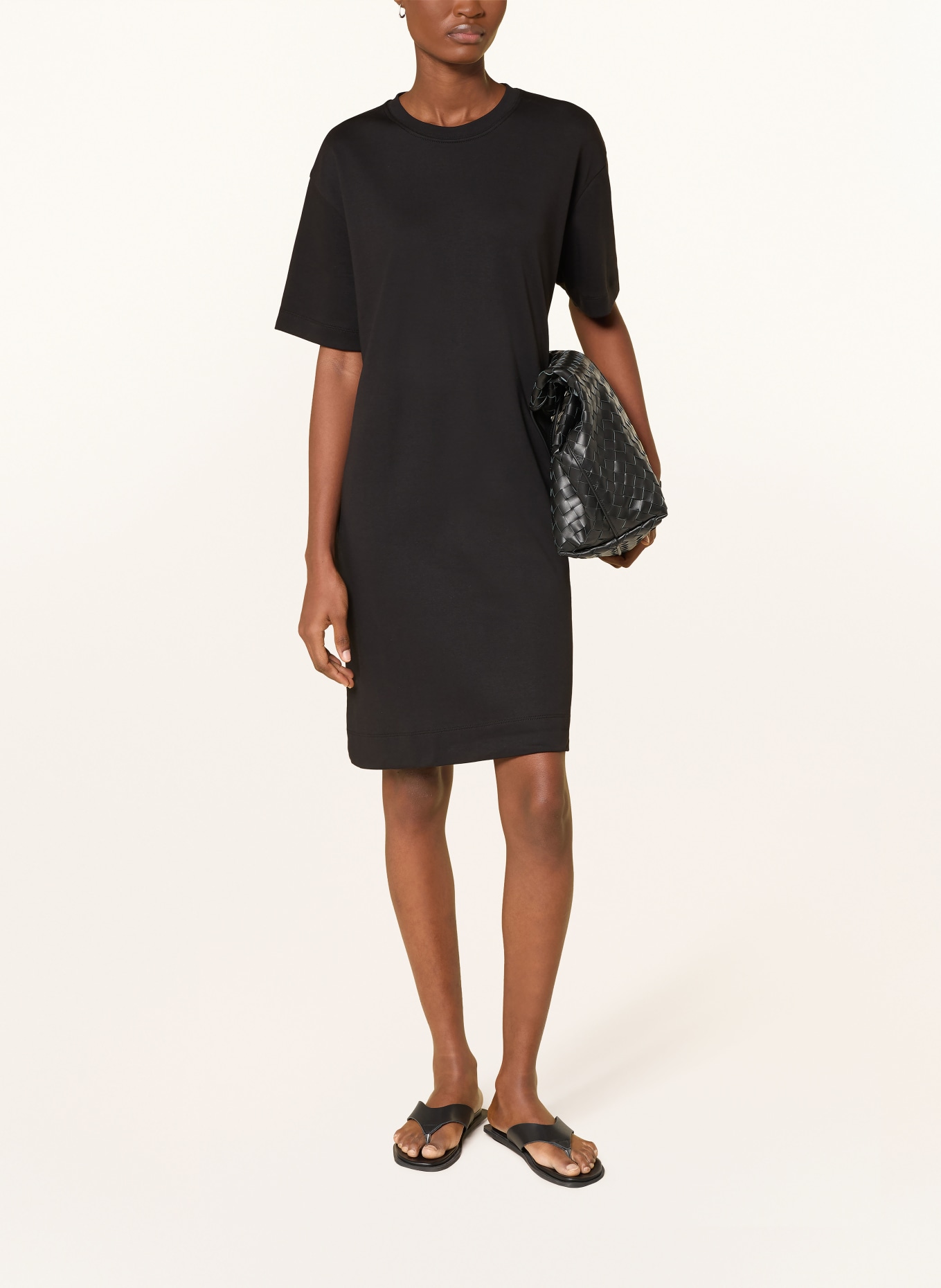 darling harbour sukienka z dżerseju: BLACK