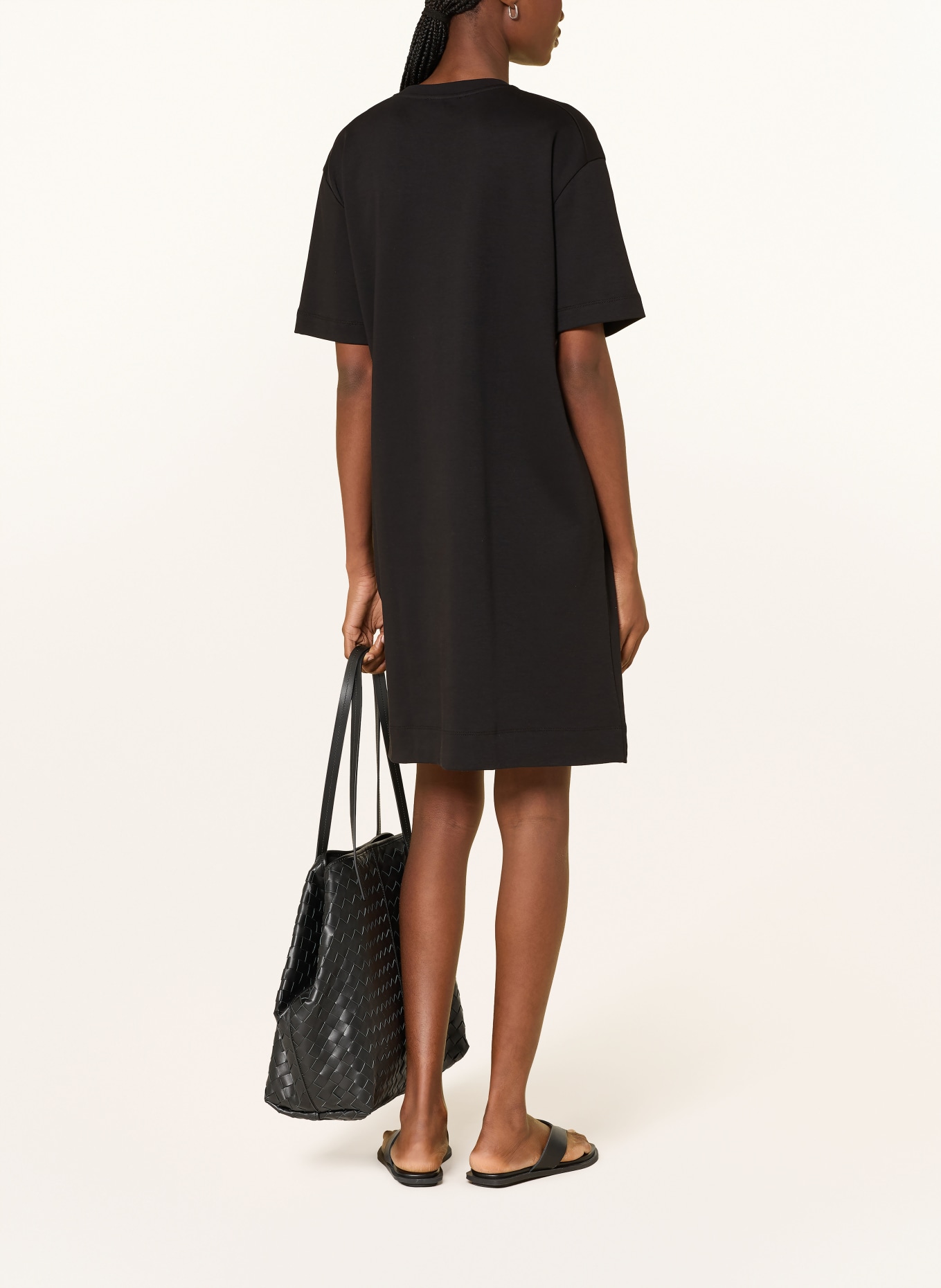 darling harbour sukienka z dżerseju: BLACK