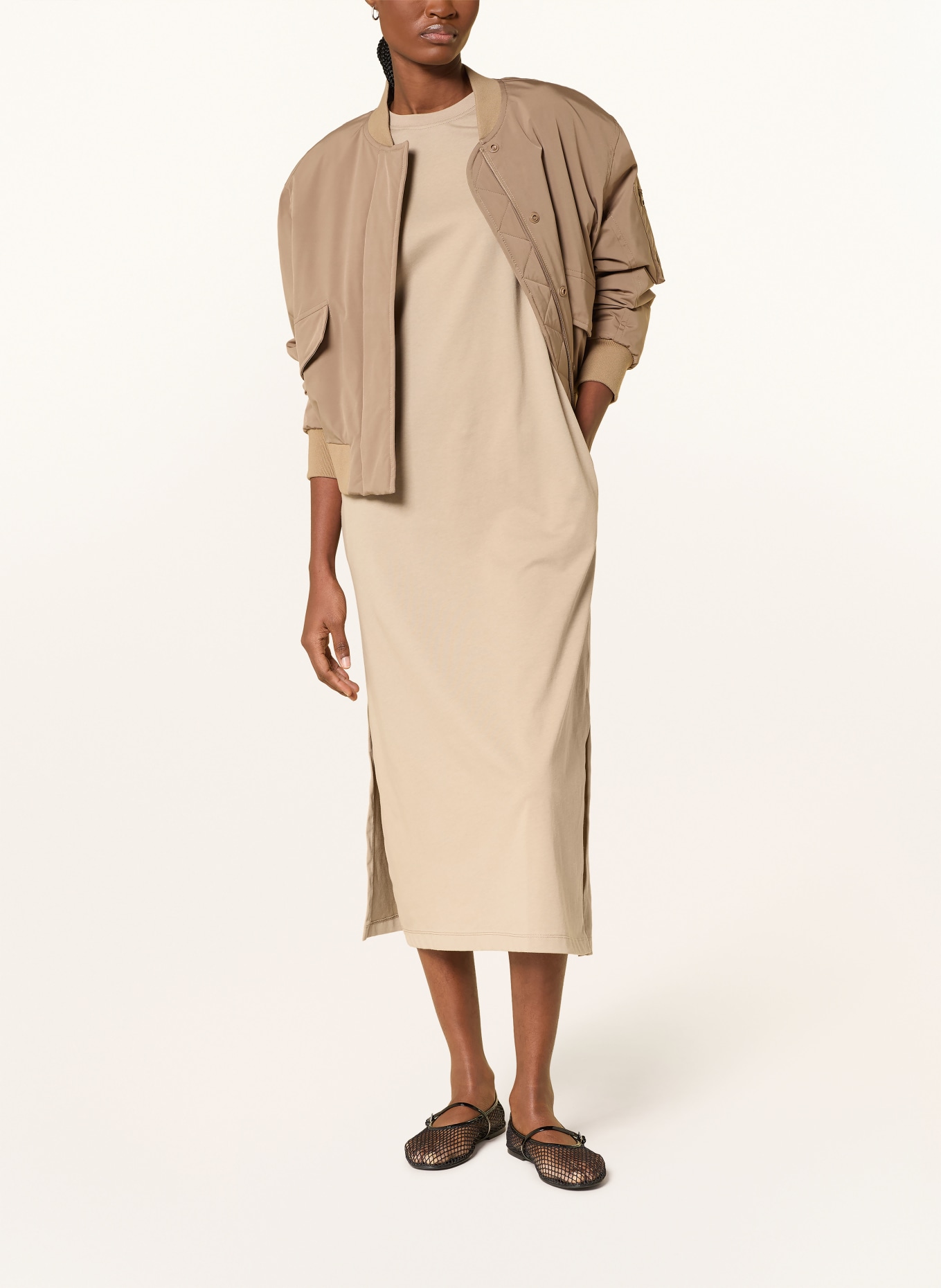 darling harbour Jerseykleid: TAUPE