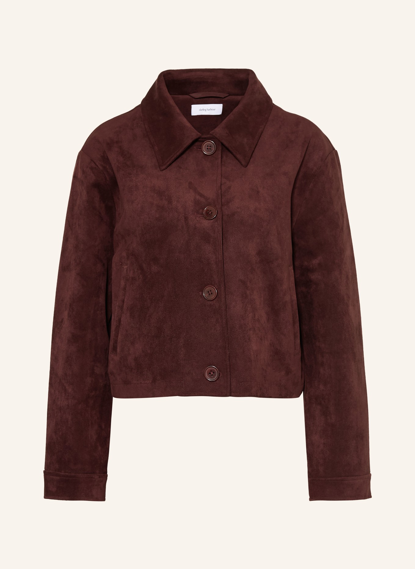 darling harbour Kastenjacke in Lederoptik: BORDEAUX