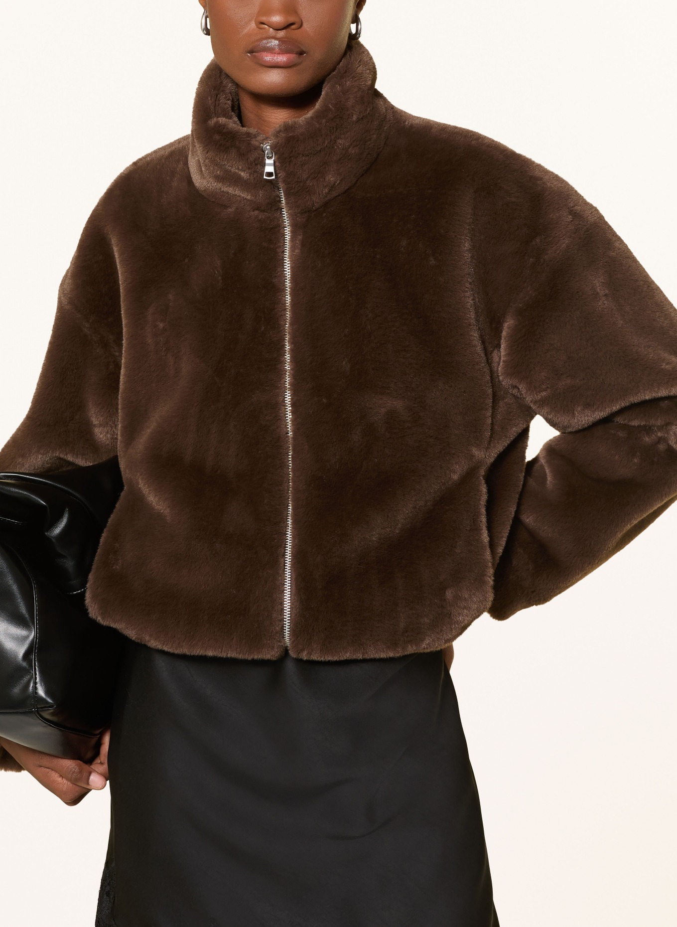 darling harbour Kunstfell-Jacke: BROWN