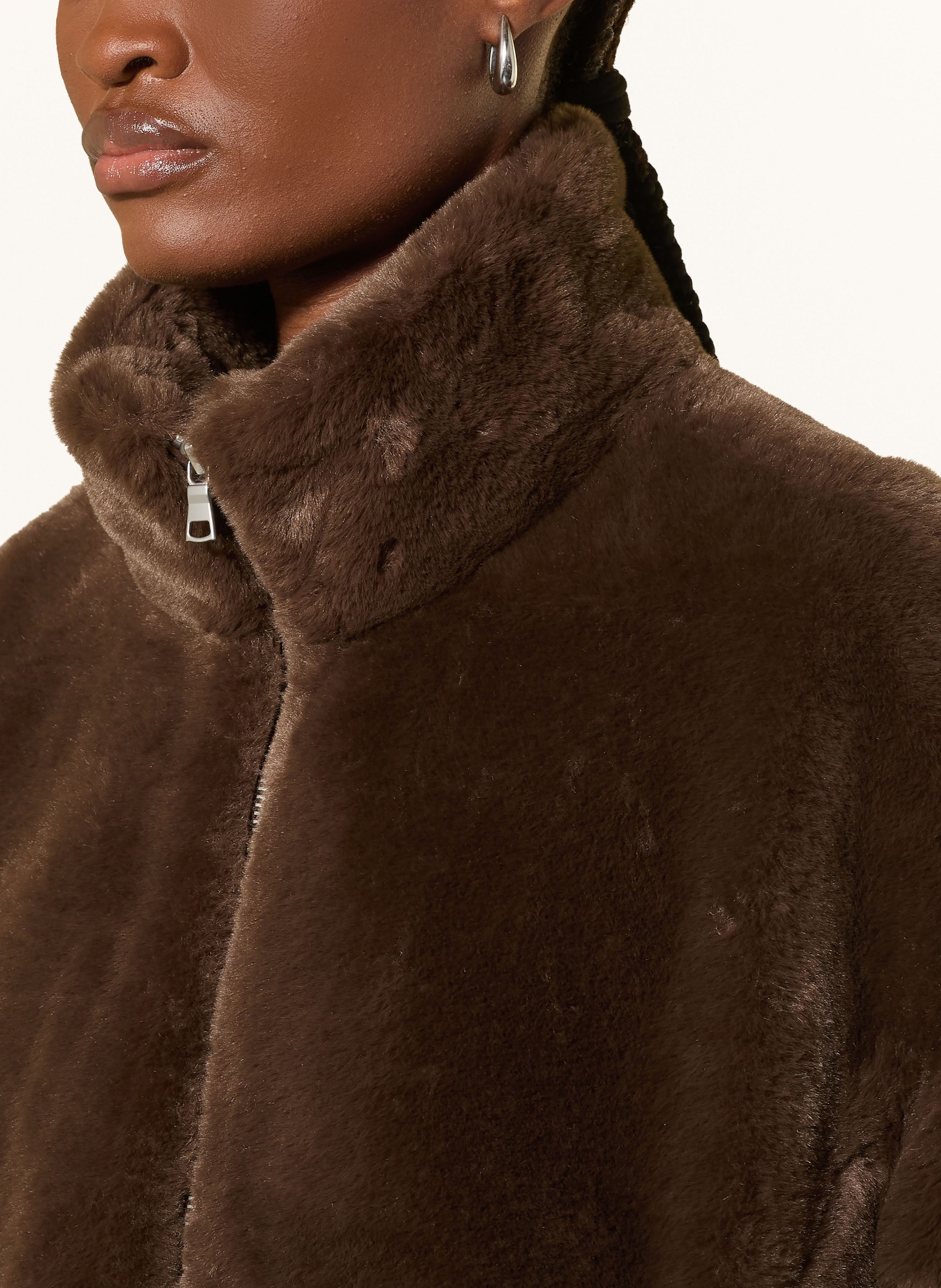 darling harbour Kunstfell-Jacke: BROWN