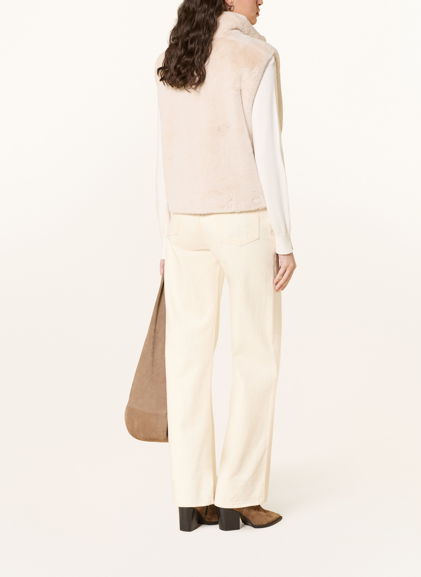 darling harbour Gilet en fausse fourrure: SAND