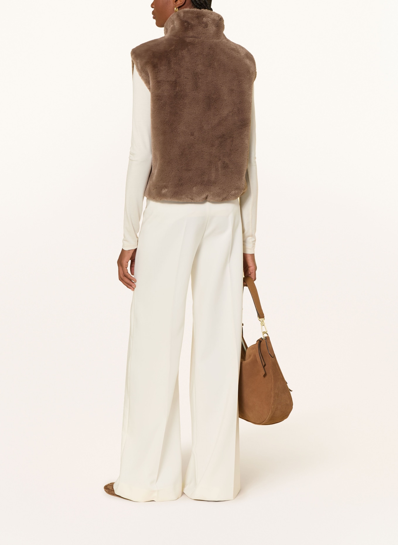 darling harbour Kunstfell-Weste: TOFFEE