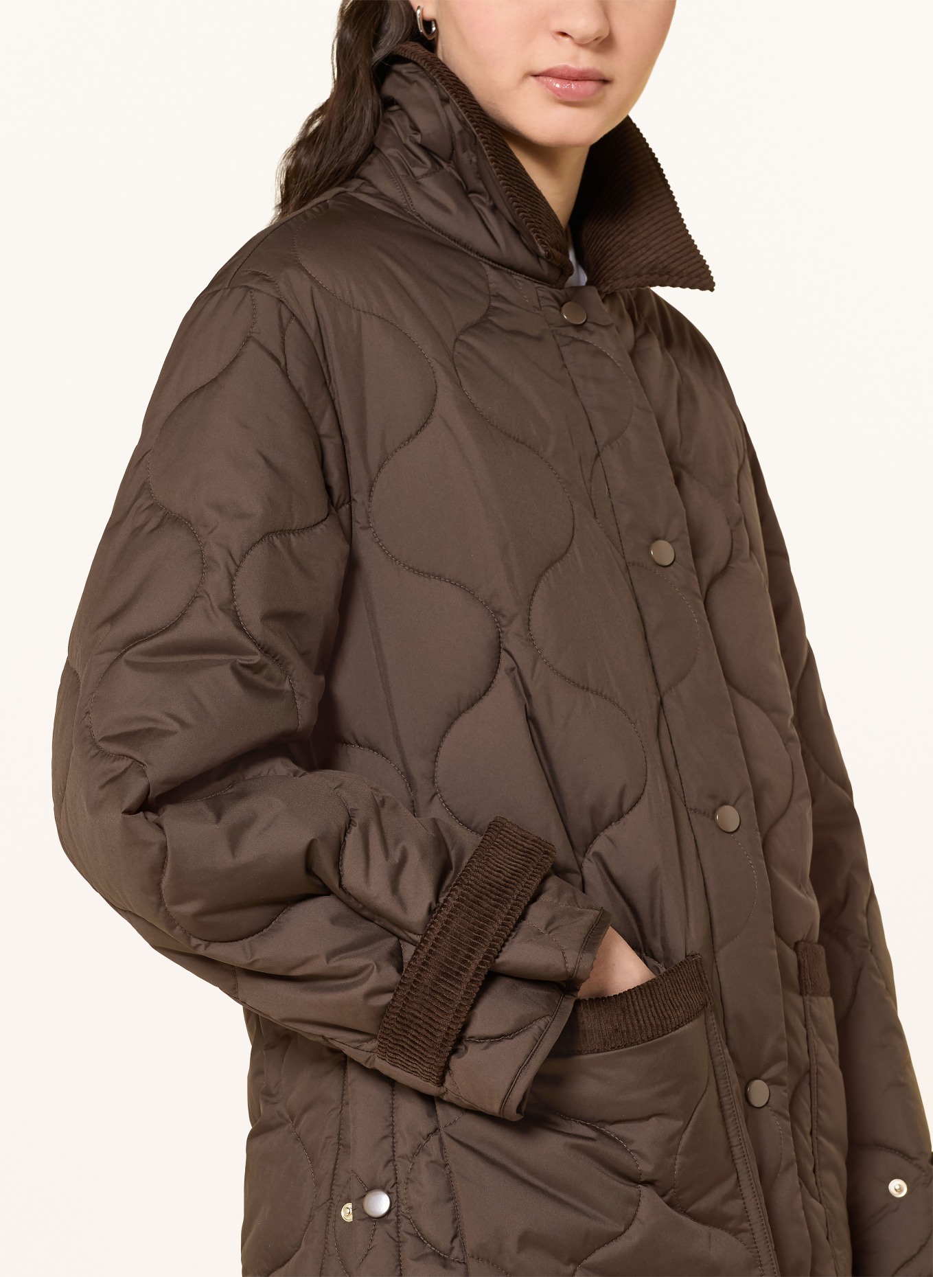 darling harbour Steppjacke: DARK BROWN