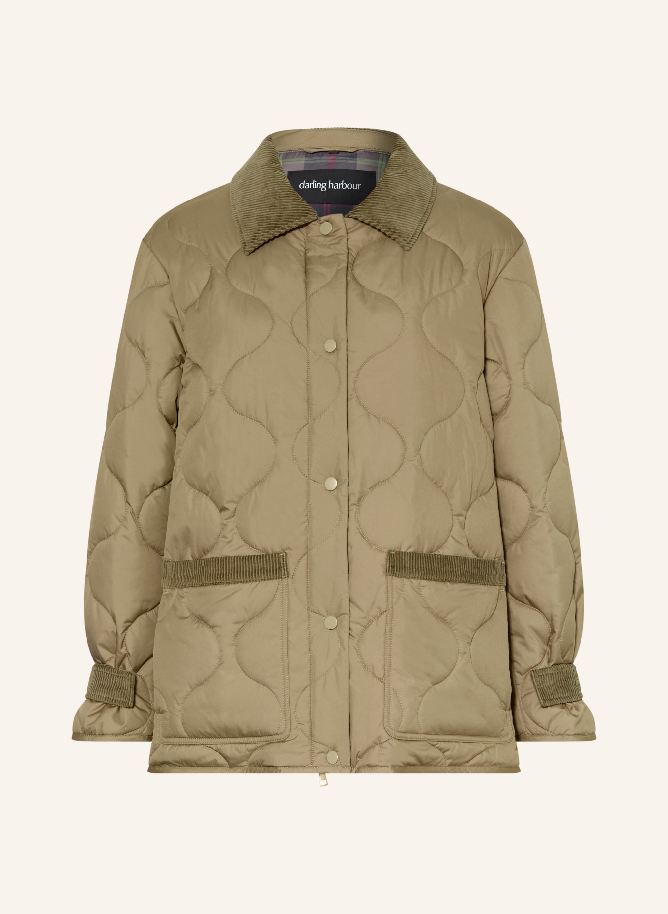 darling harbour veste matelassée: KHAKI