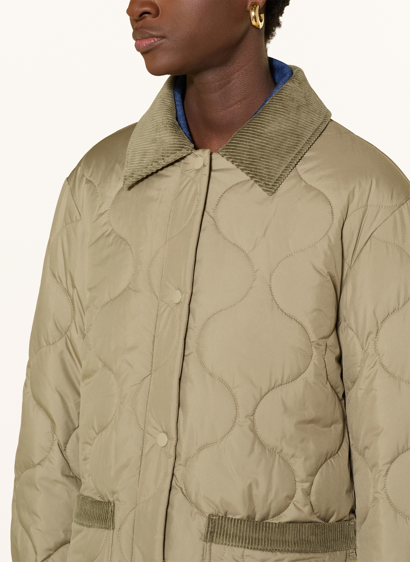 darling harbour veste matelassée: KHAKI