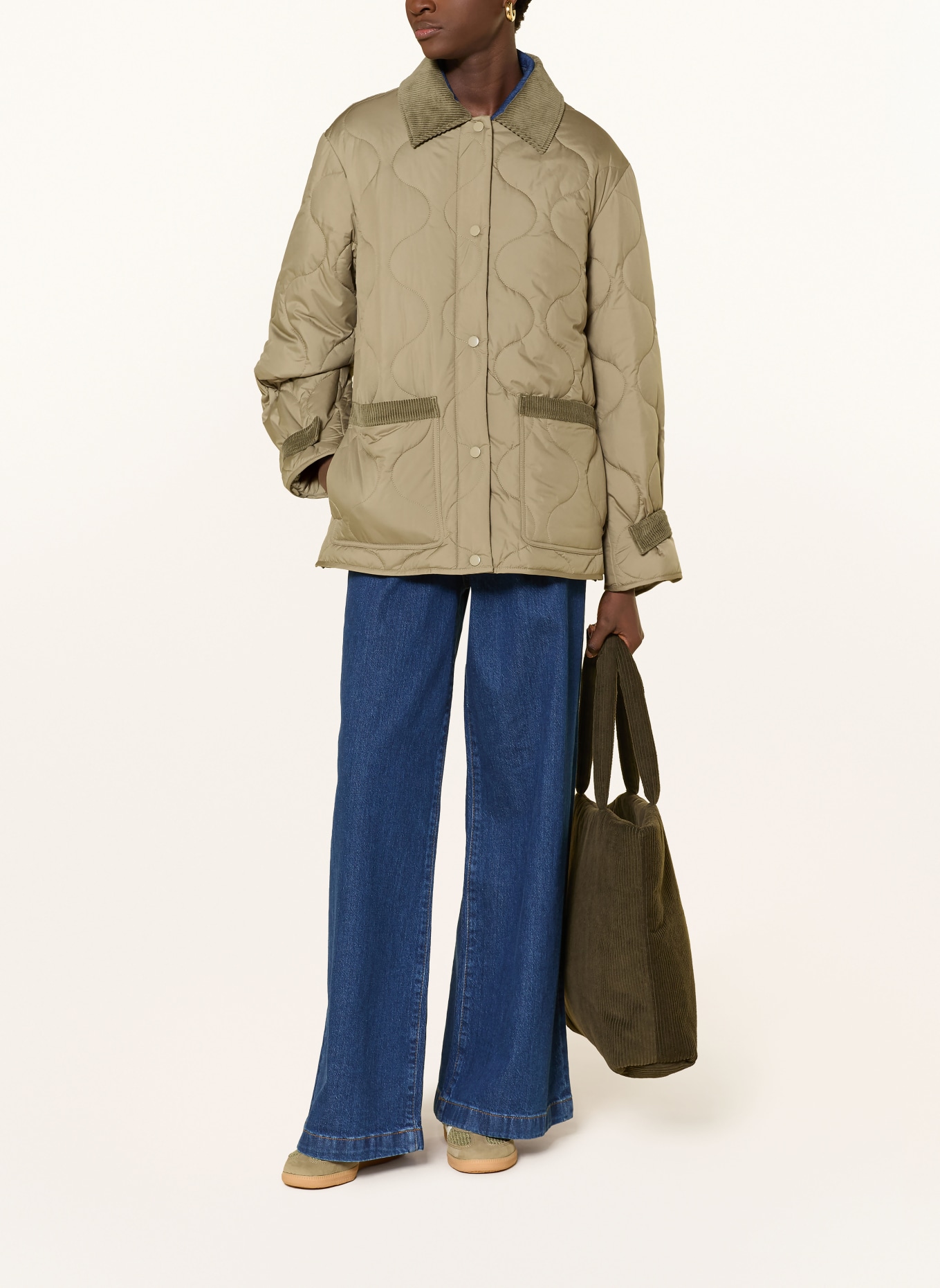 darling harbour veste matelassée: KHAKI