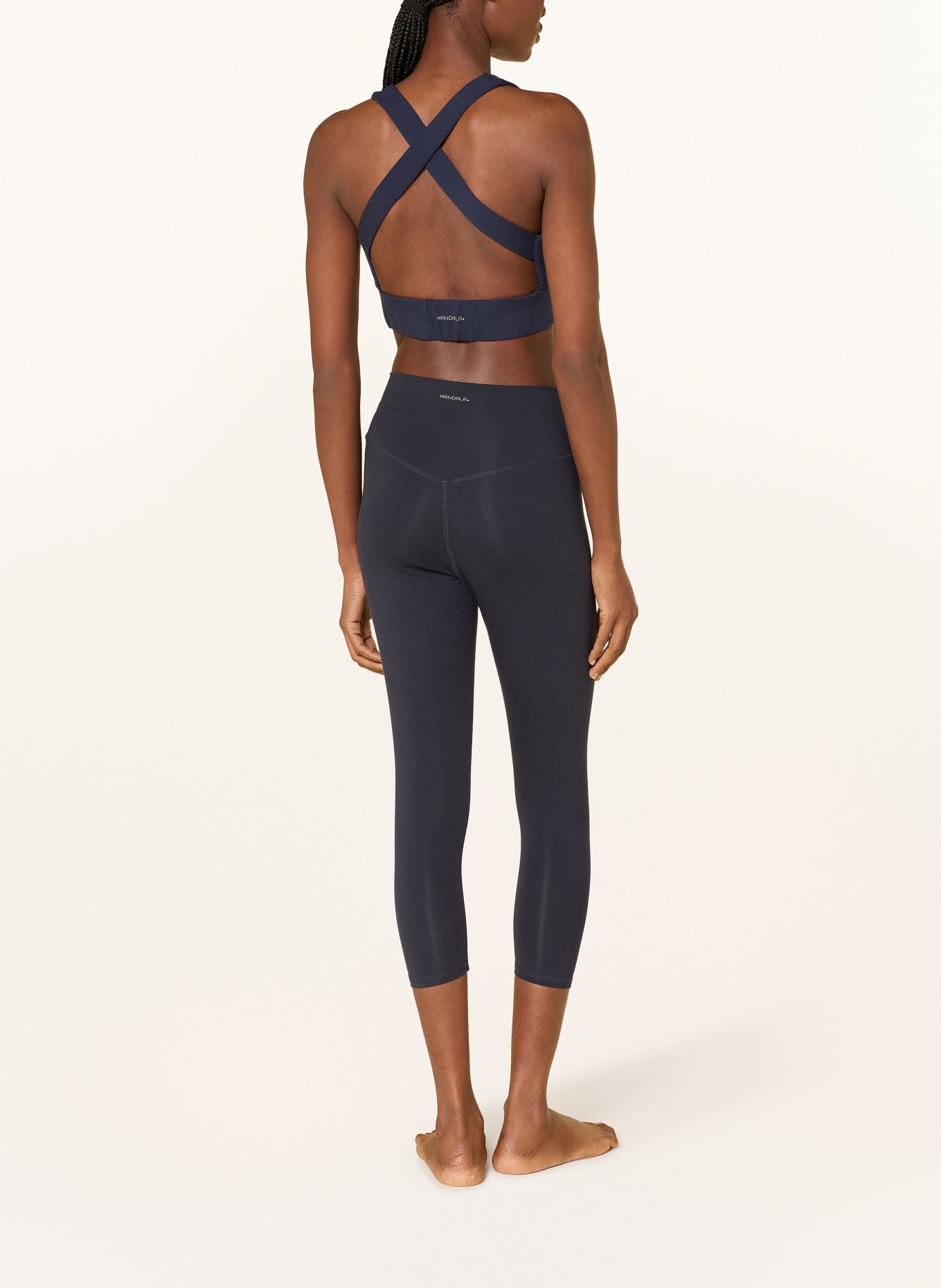 MANDALA Soutien-gorge de sport FRENCH NECK: BLEU FONCÉ
