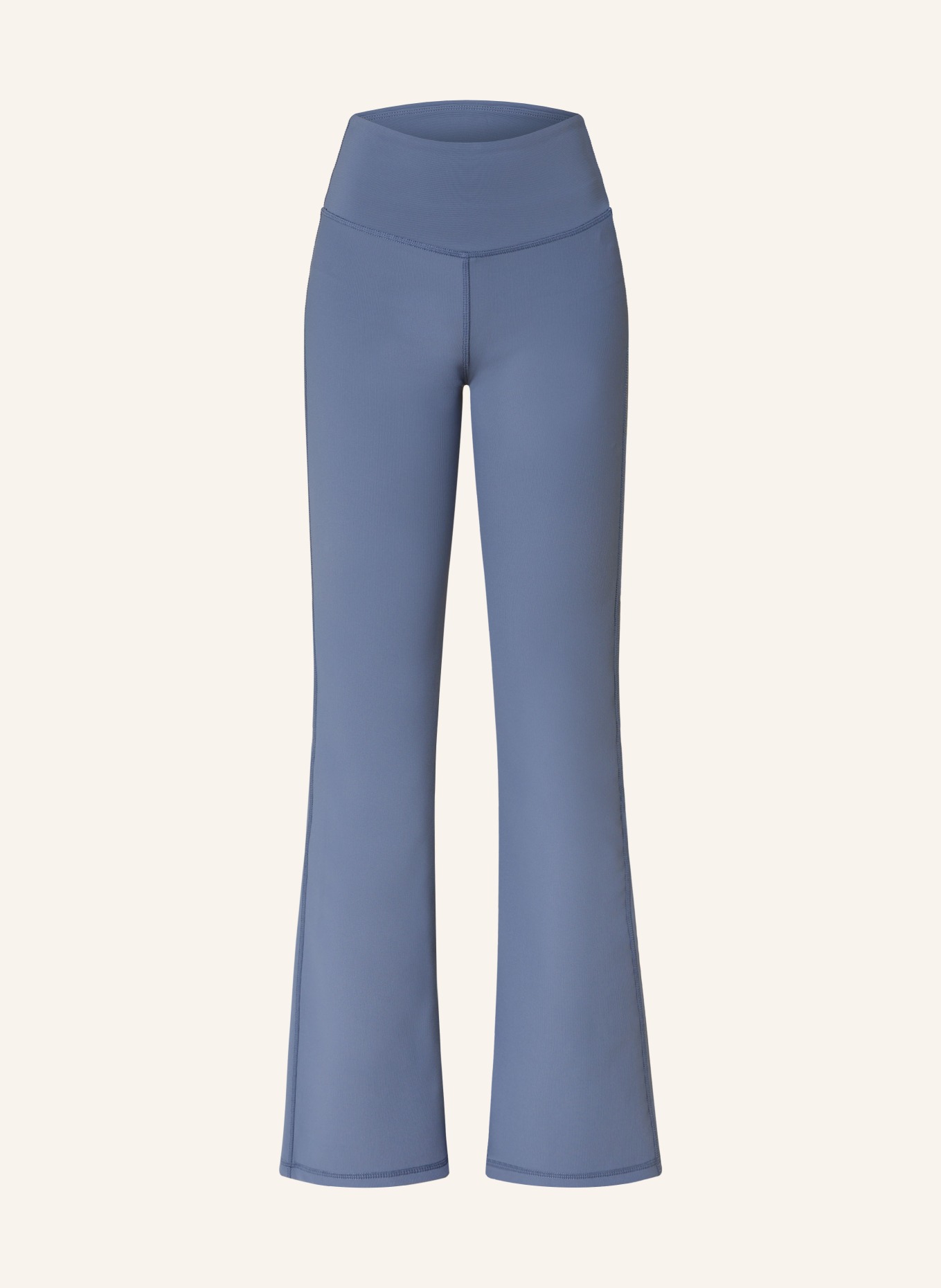 MANDALA FLARED&amp;RIBBED tights: BLUE