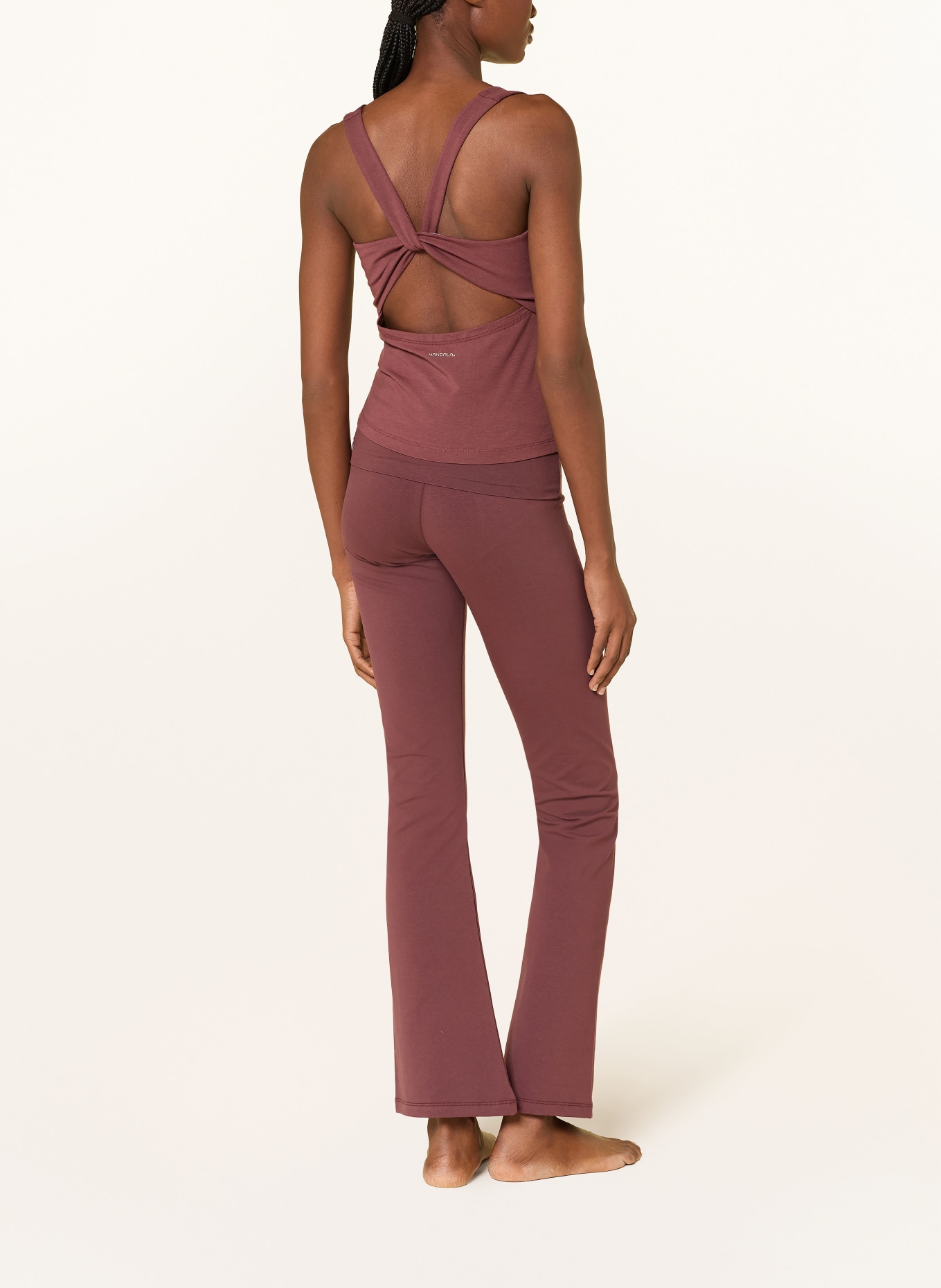 MANDALA Yoga-Top BALANCE: DUNKELROT