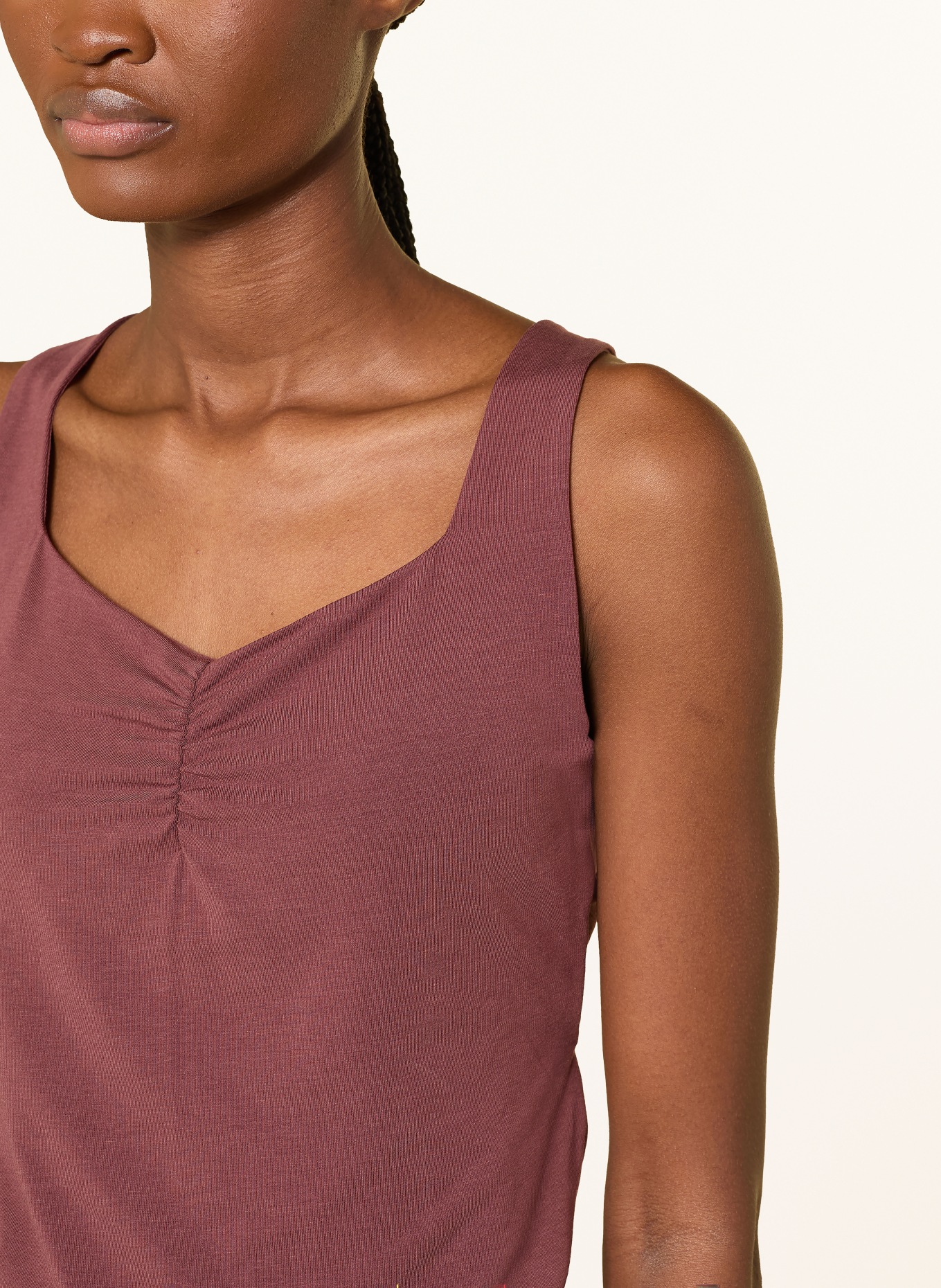 MANDALA Yoga-Top BALANCE: DUNKELROT