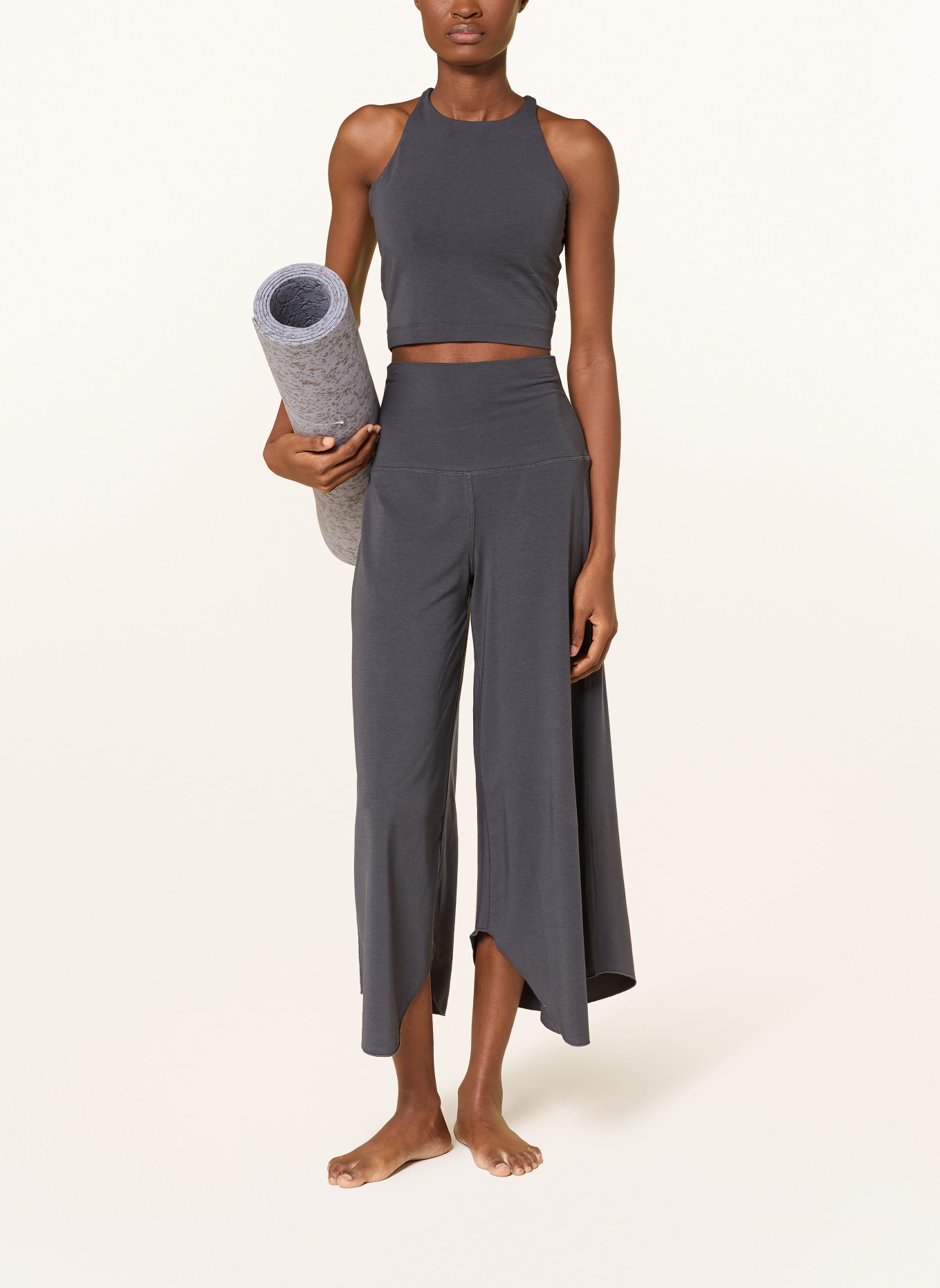 MANDALA Yoga-Top: DUNKELGRAU