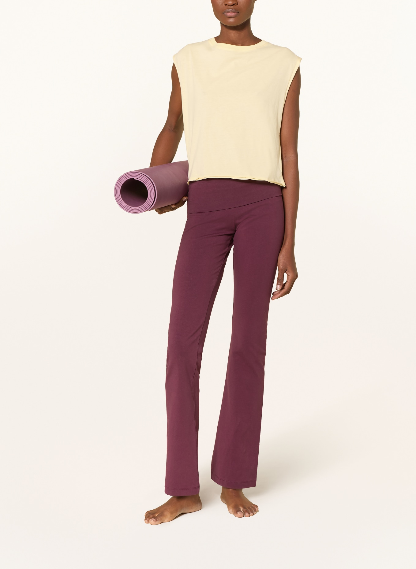 MANDALA Yoga-Top: HELLGELB