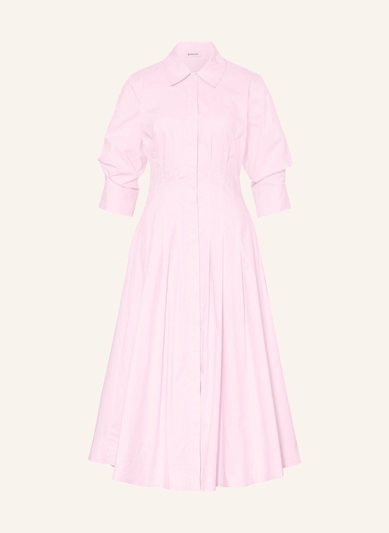 SIMKHAI Robe chemise JAZZ: ROSE