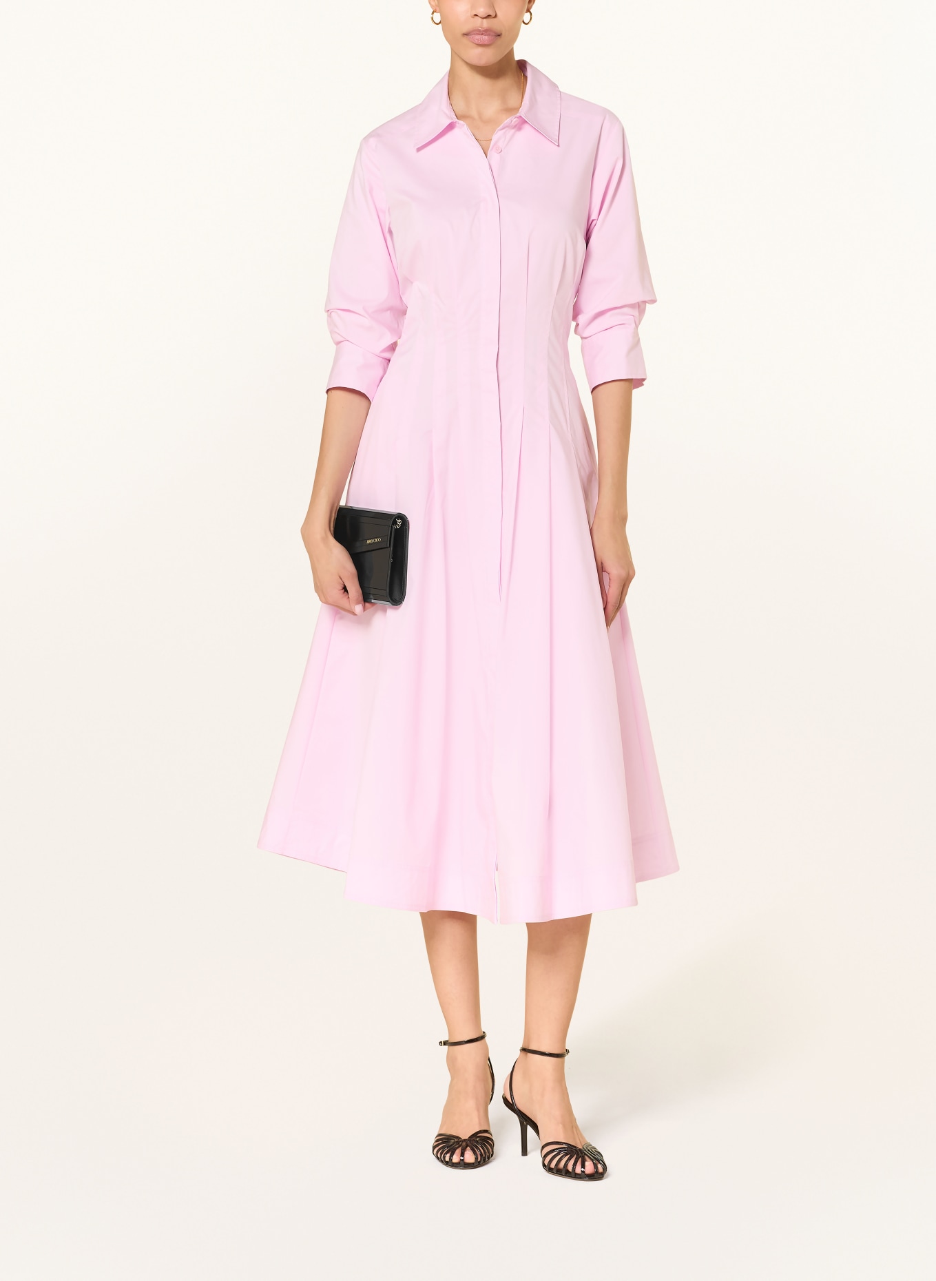 SIMKHAI Robe chemise JAZZ: ROSE