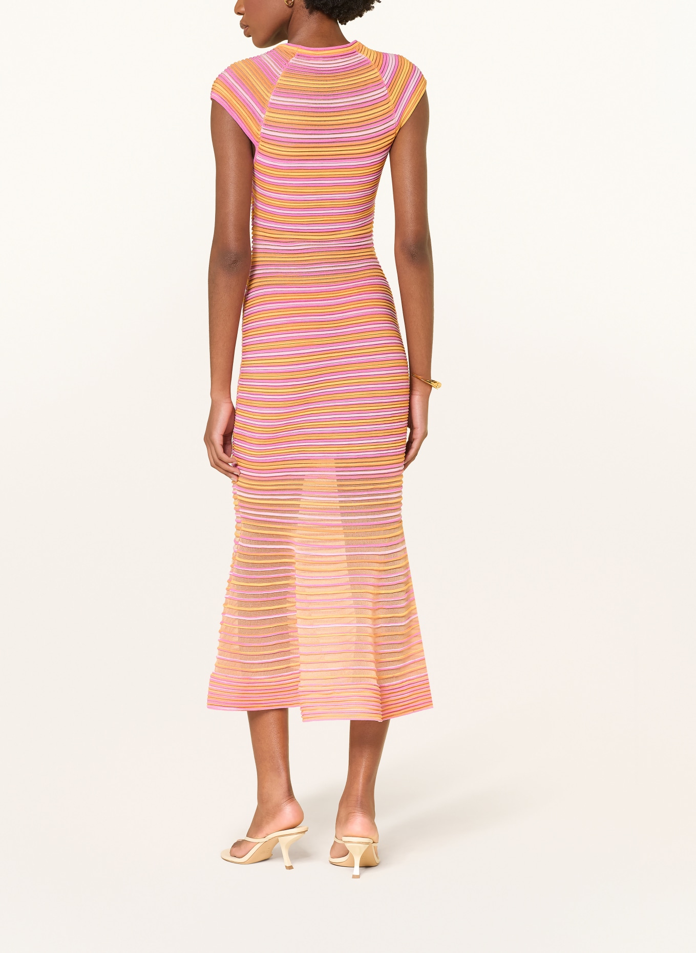 SIMKHAI Strickkleid DANICA: GELB / HELLROSA / PINK