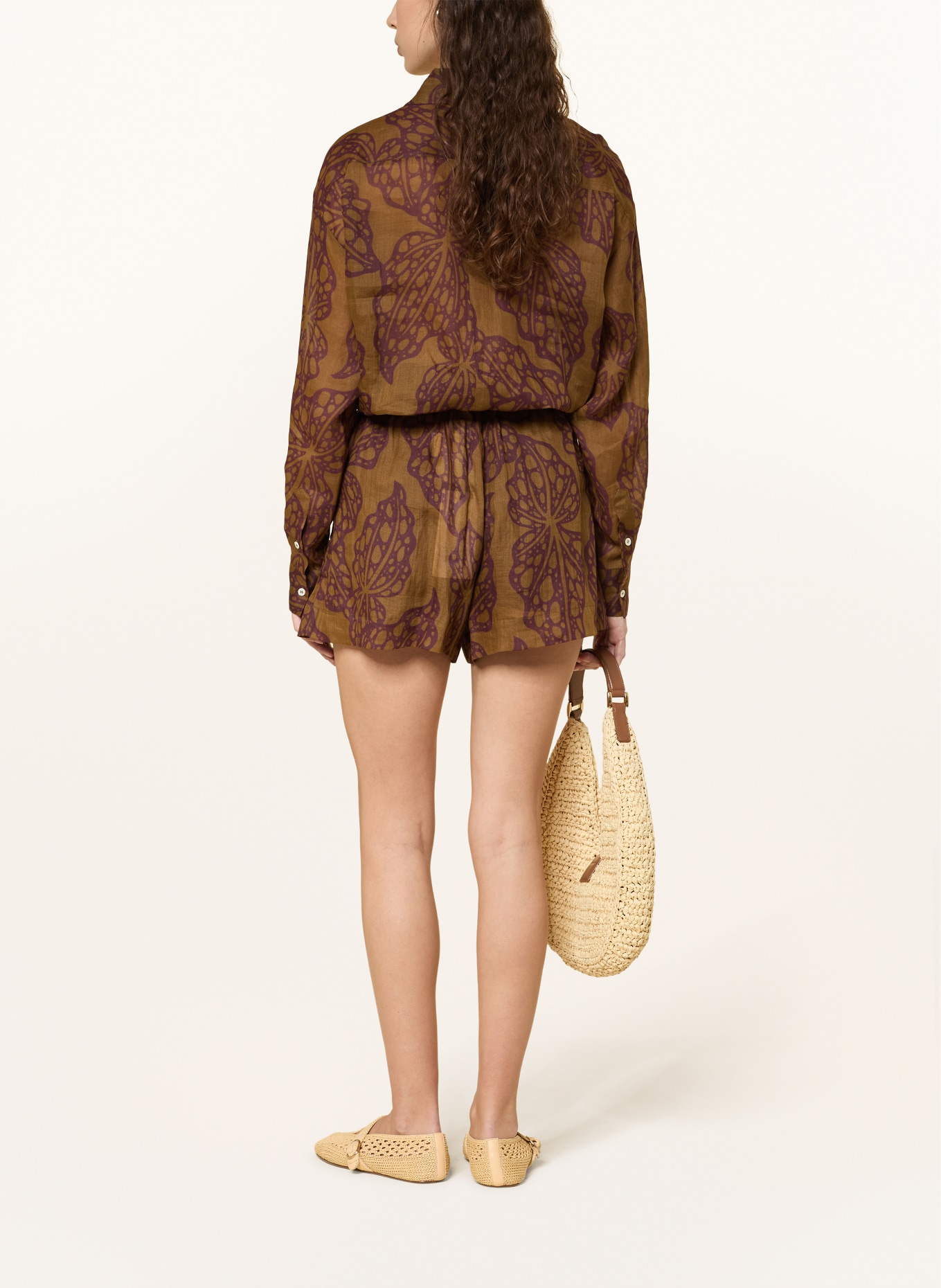 ottod'ame košile: OLIVOVÁ / TMAVĚ ČERVENÁ