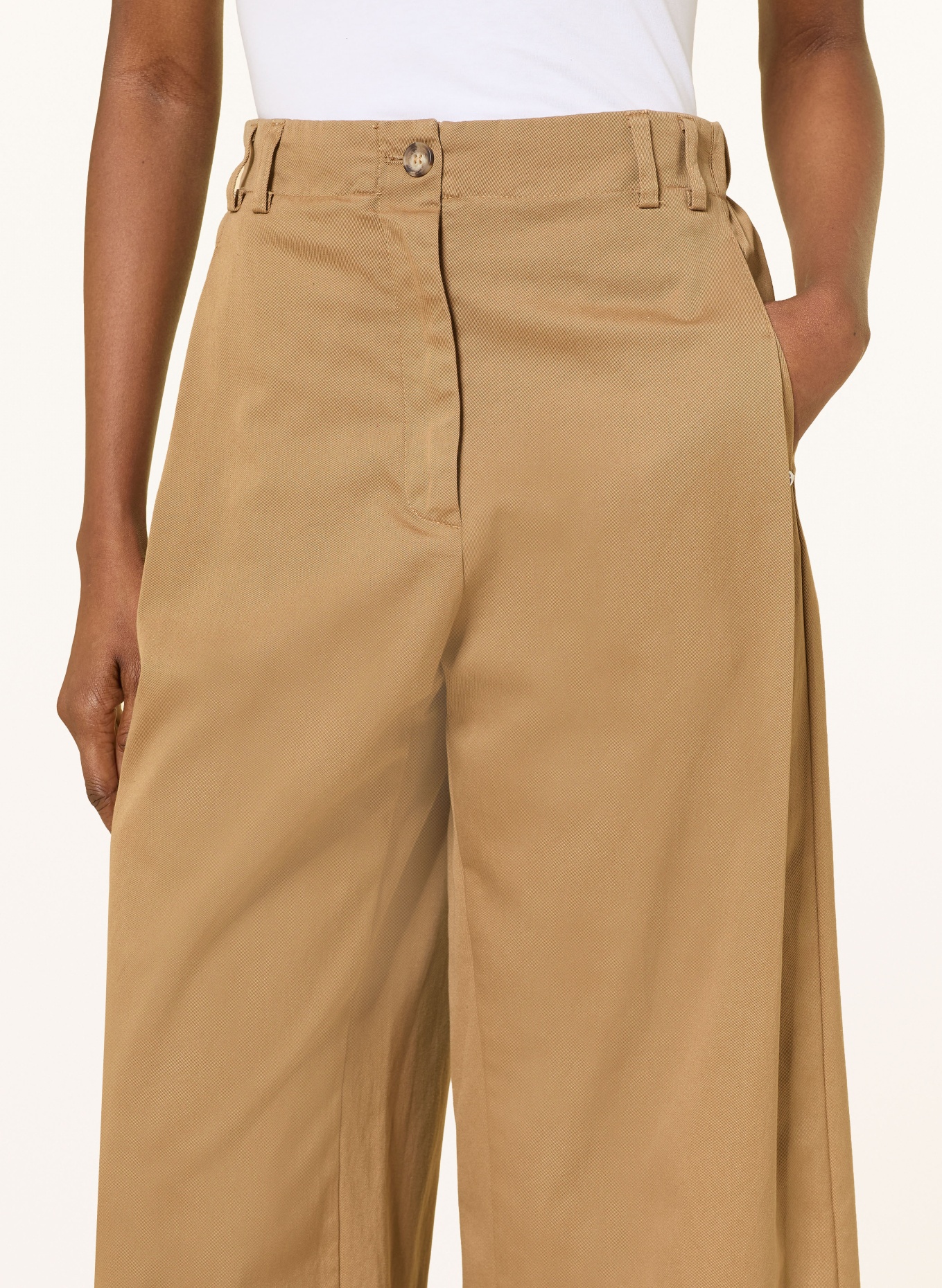 ottod'ame 3/4-length pants: COGNAC