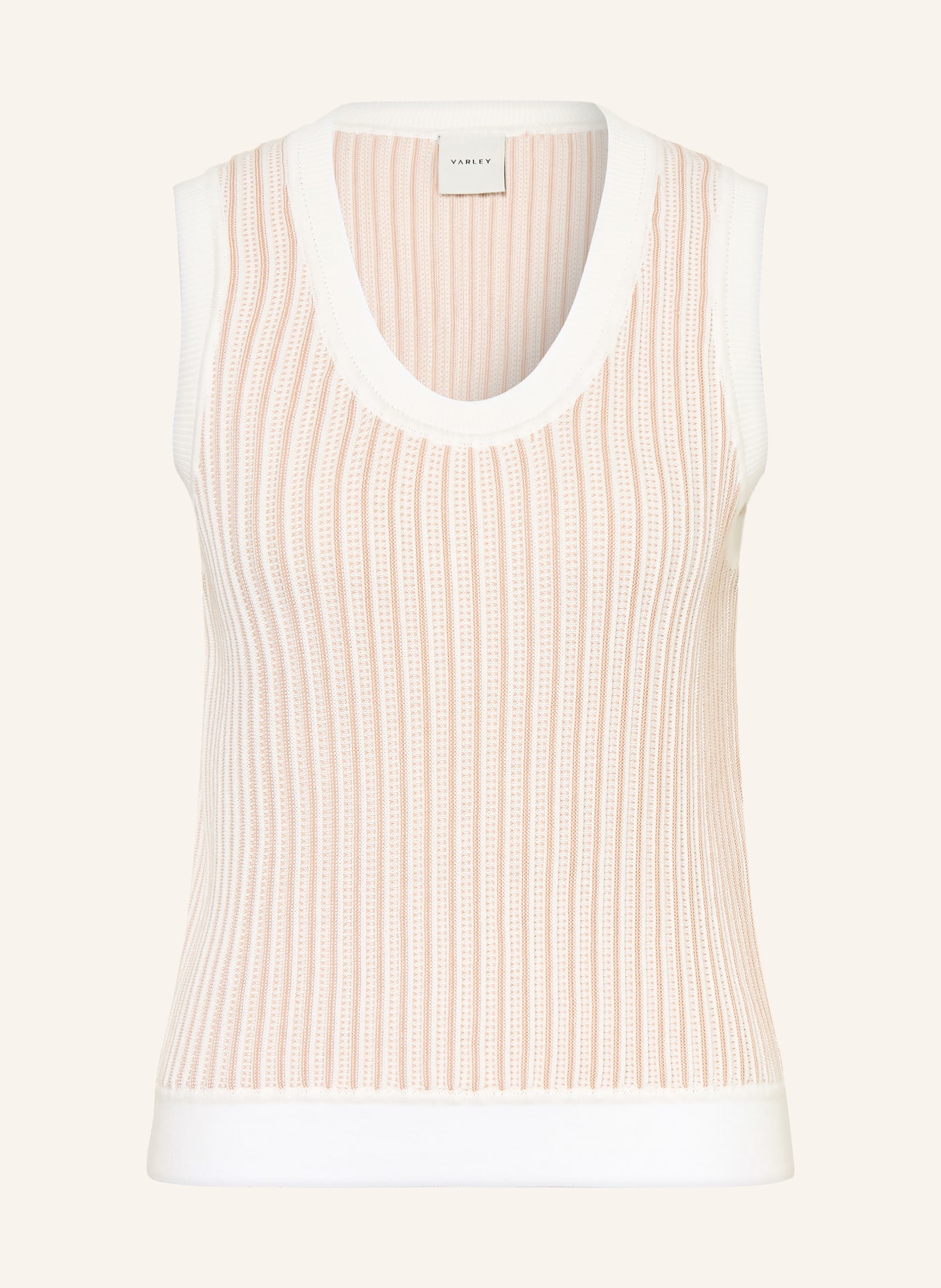 VARLEY Stricktop ALDCROFT: CREME / HELLBRAUN