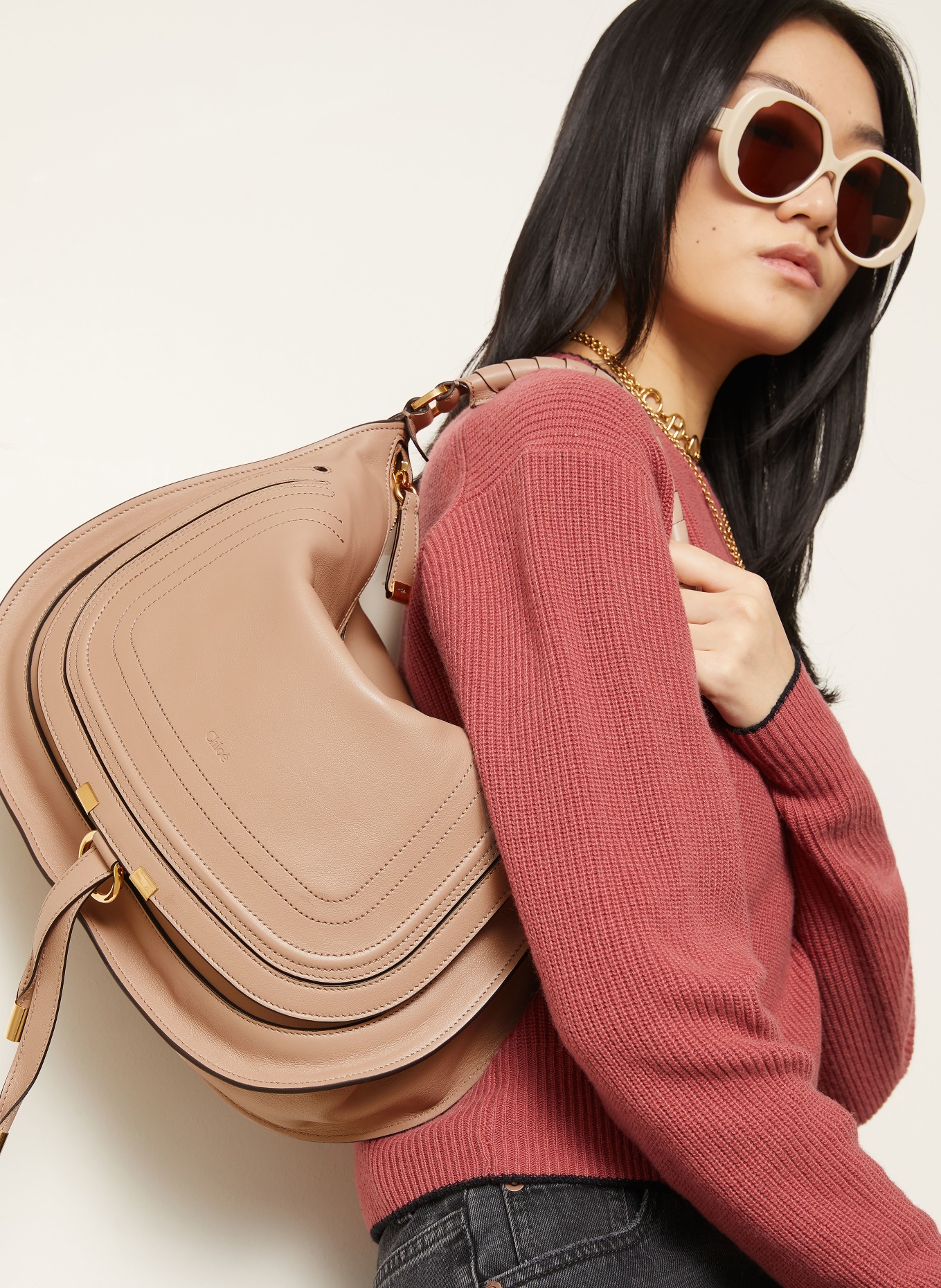 Chloé MARCIE handbag: Woodsmoke