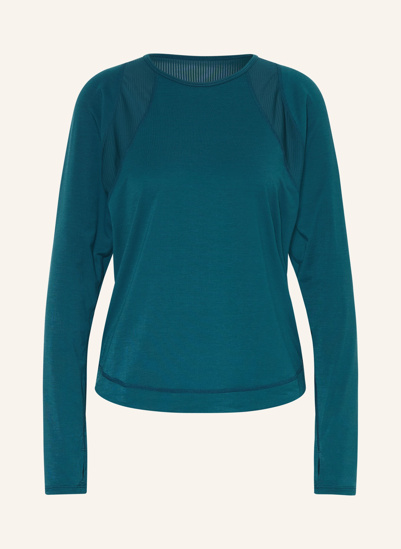 Sweaty Betty T-shirt met lange mouwen BREATHE EASY: PETROL