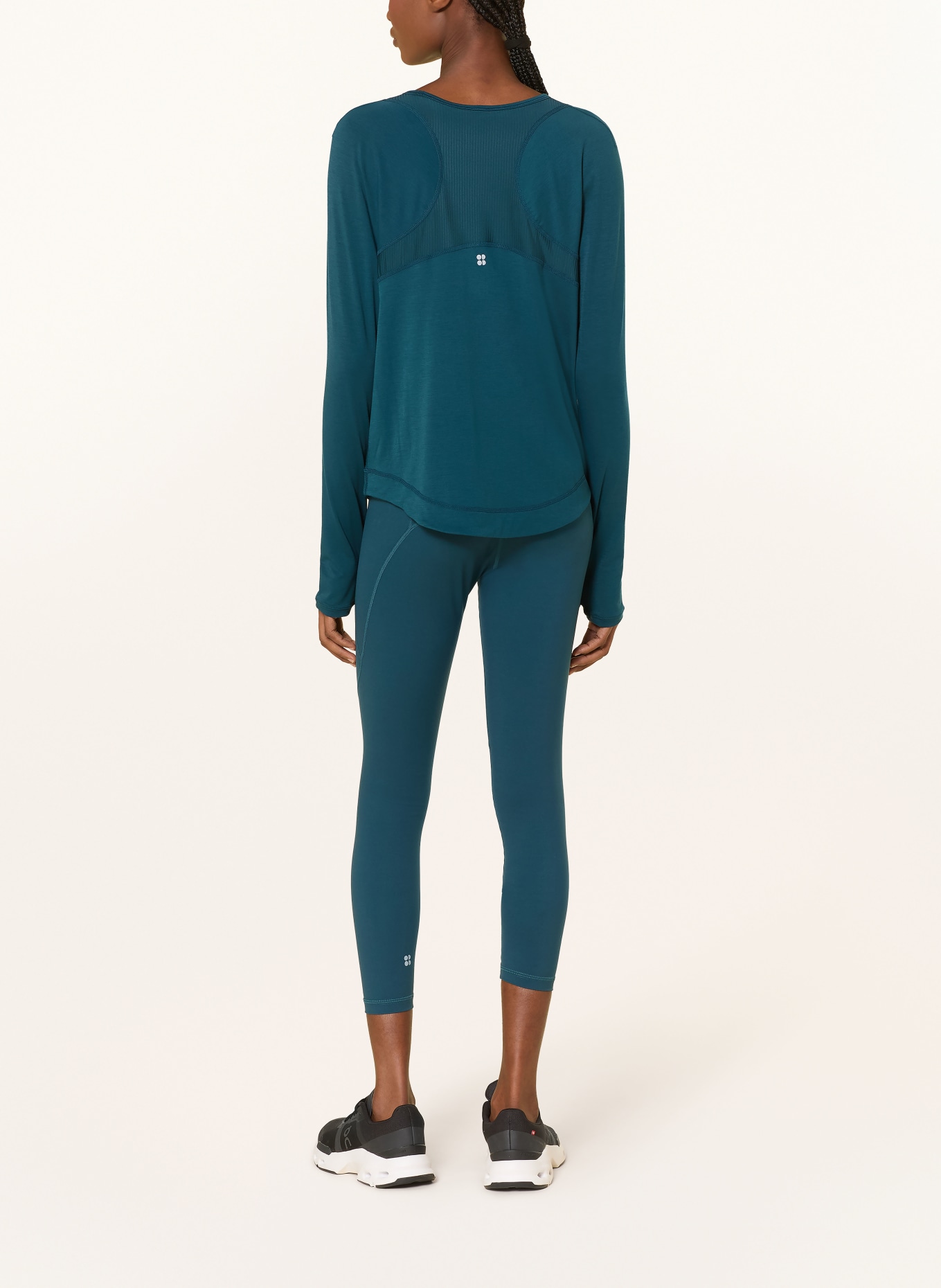 Sweaty Betty T-shirt met lange mouwen BREATHE EASY: PETROL